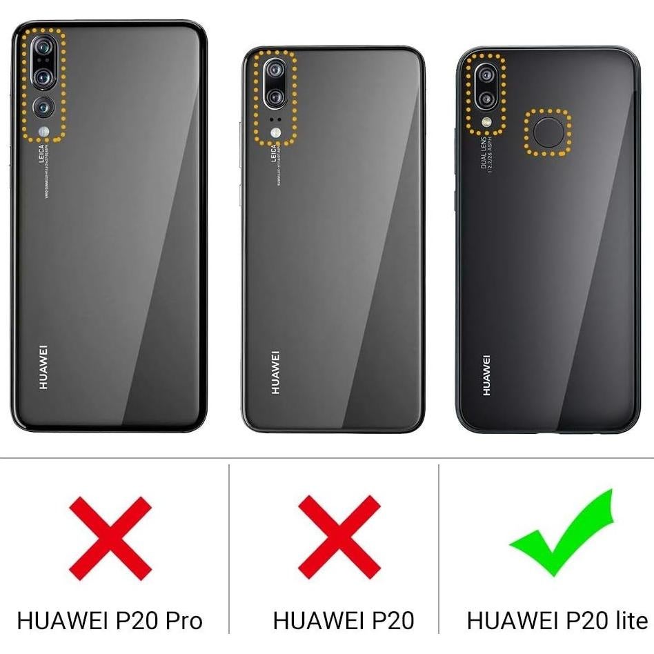 Clear Case for Huawei P20 Lite, Soft Slim Fit Shockproof TPU Lightweight Thin Transparent Cover