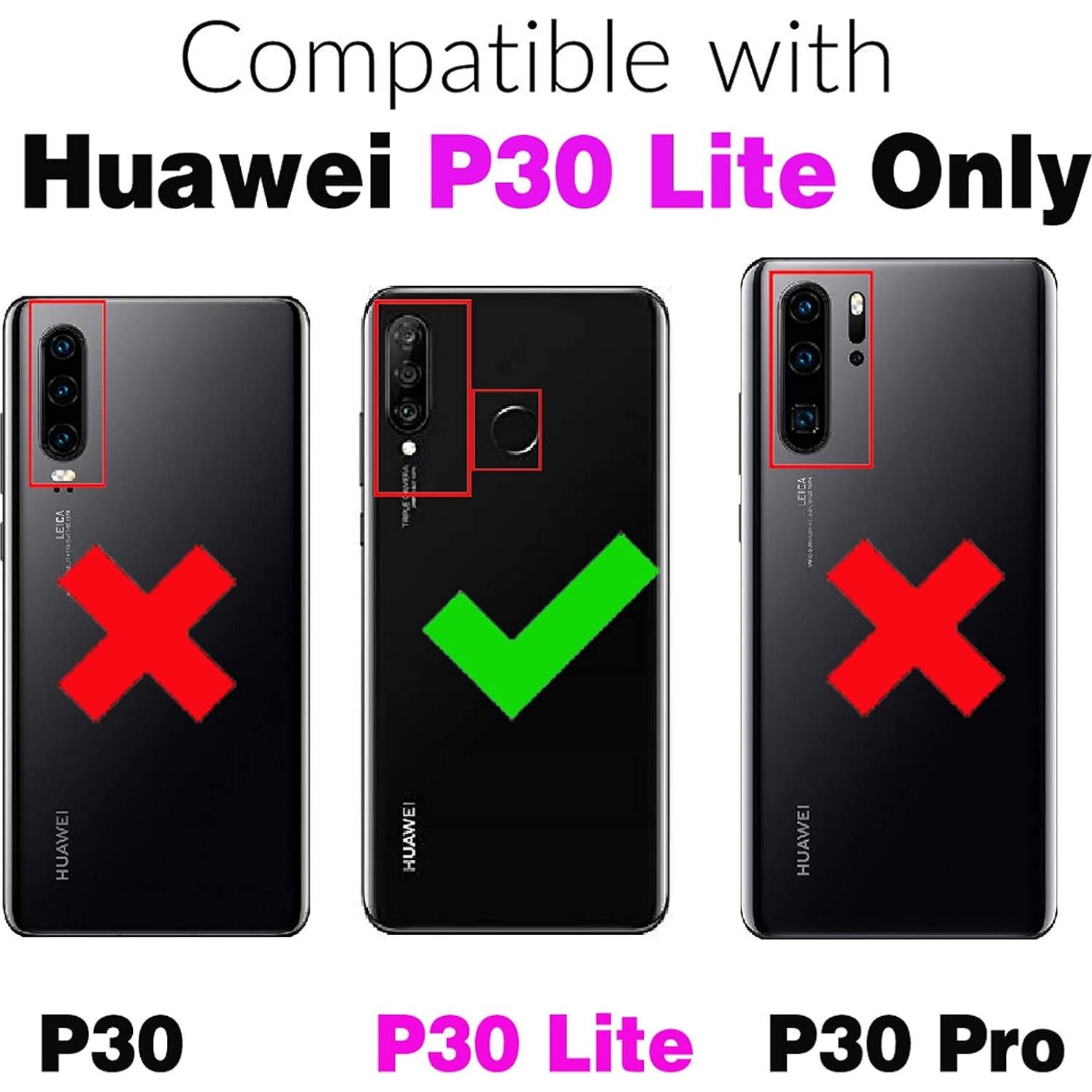 Funda Asuwish para Huawei P30 Lite/Nova 4E Transparente TPU