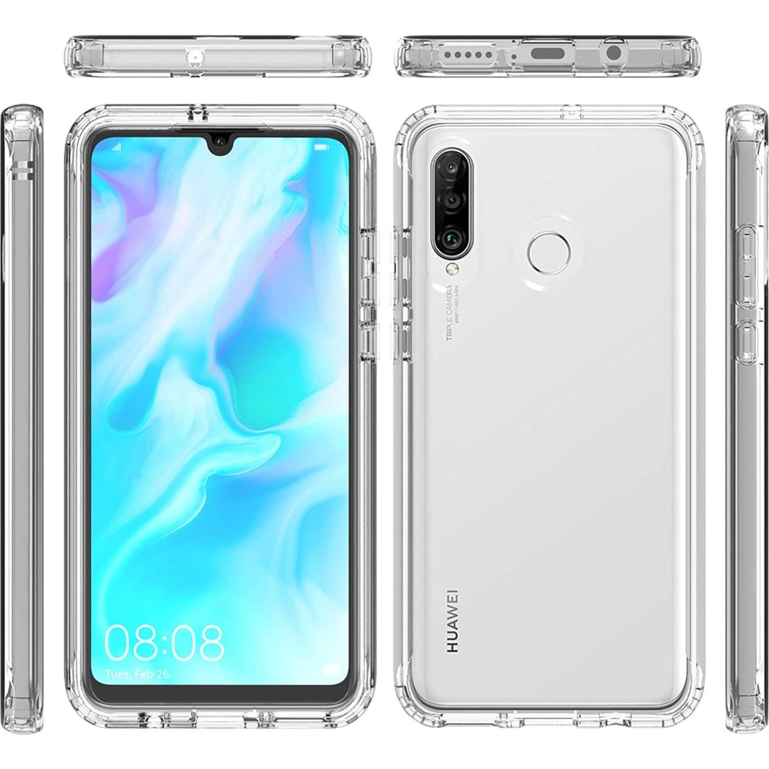 Funda Asuwish para Huawei P30 Lite/Nova 4E Transparente TPU