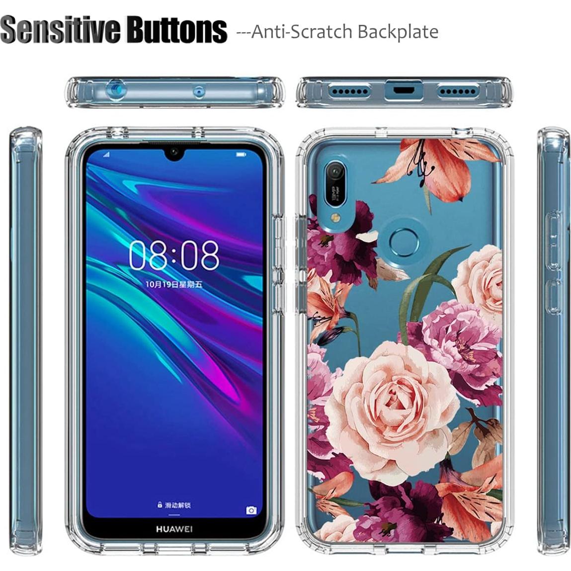 Funda Protectora Huawei Y6 2019 con Protector de Pantalla