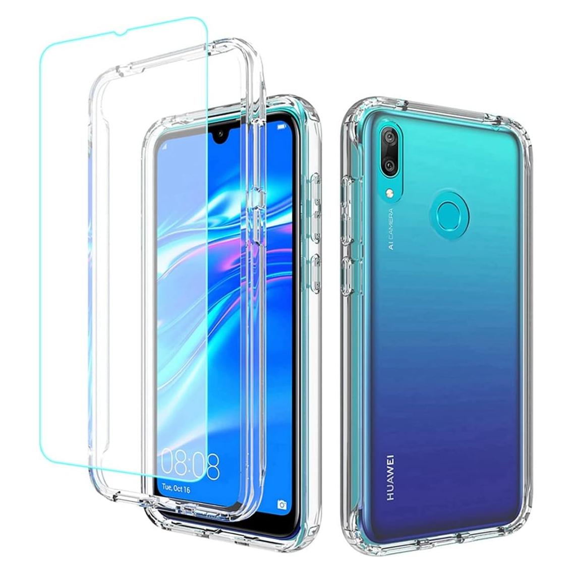 Funda Transparente Huawei Y7 2019 con Protector de Pantalla