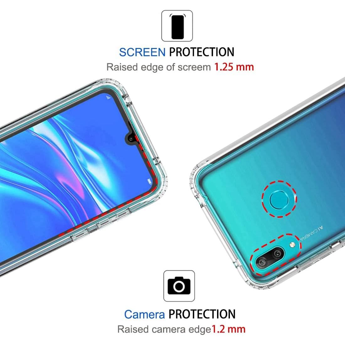 Funda Transparente Huawei Y7 2019 con Protector de Pantalla