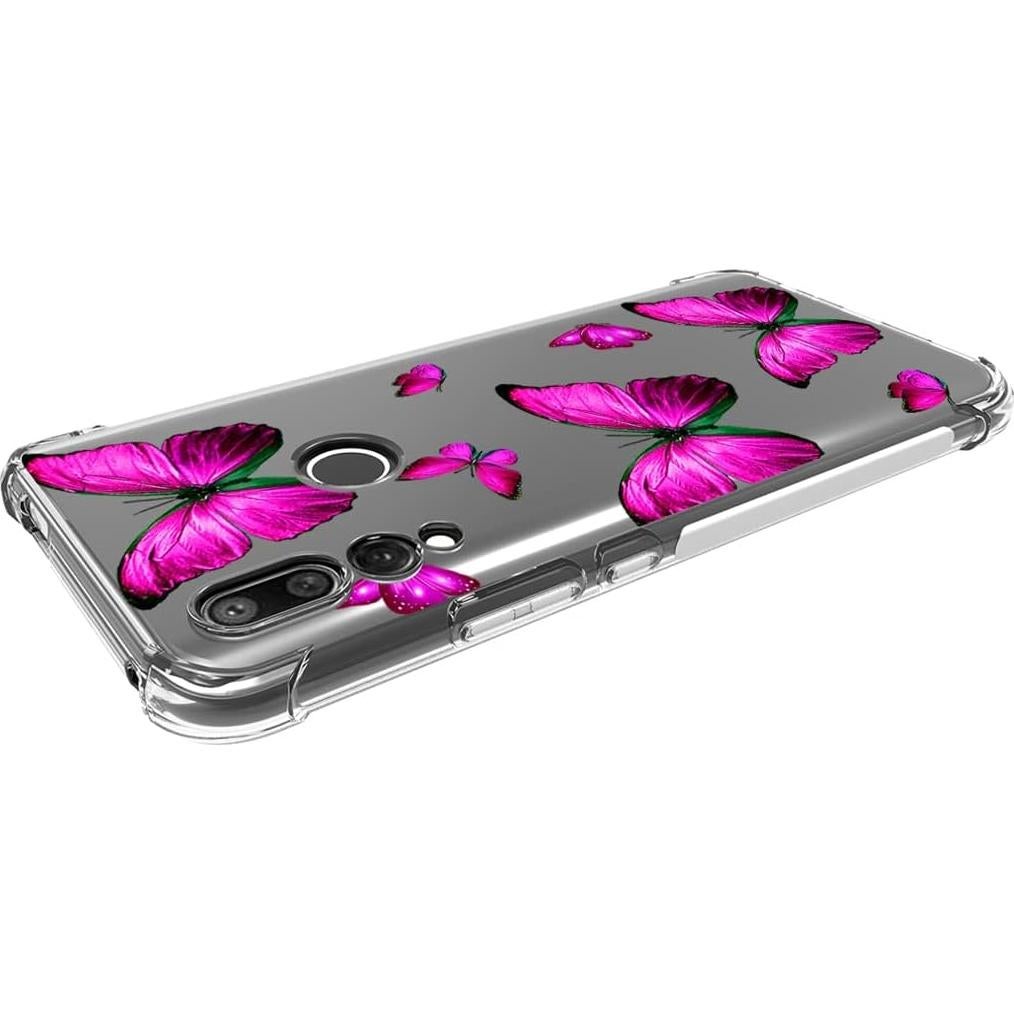 Funda Bumper TPU Huawei Y9 Prime 2019 Mariposa Rosa