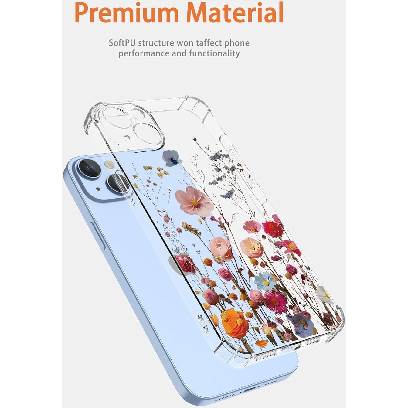 Funda Huawei Pura 70 Pro TPU Flores Coloridas Delgado