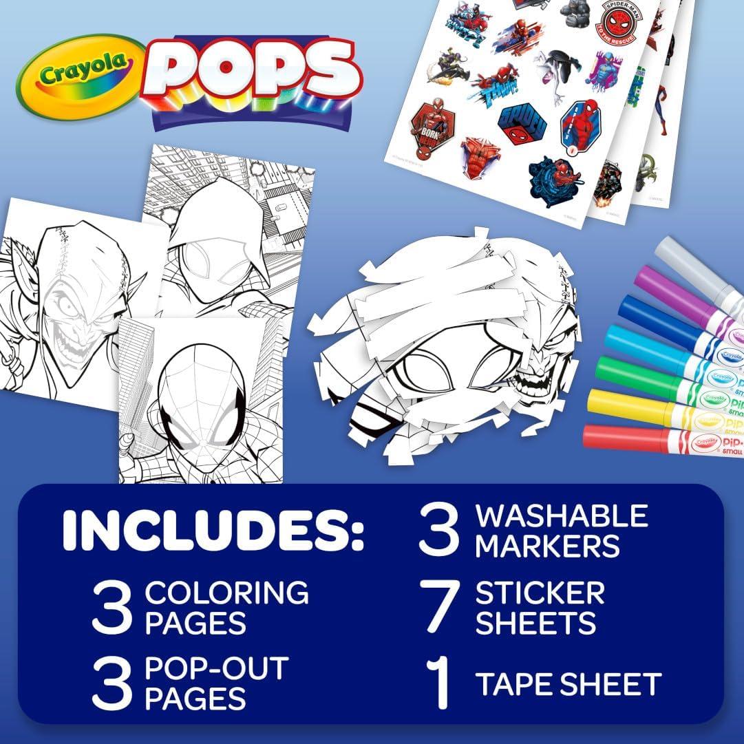 Conjunto de Arte 3D Crayola Spiderman - Kit de Colorear 17 Piezas
