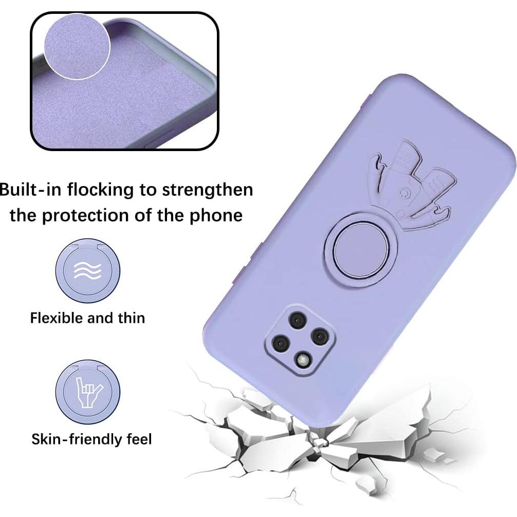 Funda Huawei Mate 20 Pro Silicona Soporte Anillo Astronauta
