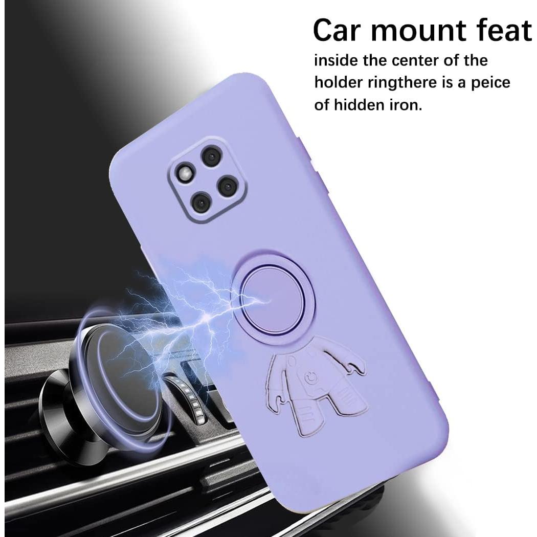 Funda Huawei Mate 20 Pro Silicona Soporte Anillo Astronauta