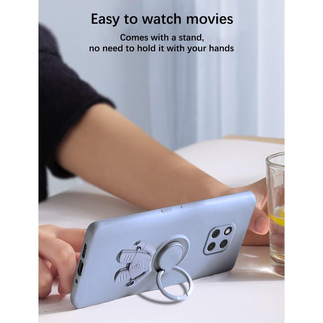 Funda Huawei Mate 20 Pro Silicona Soporte Anillo Astronauta