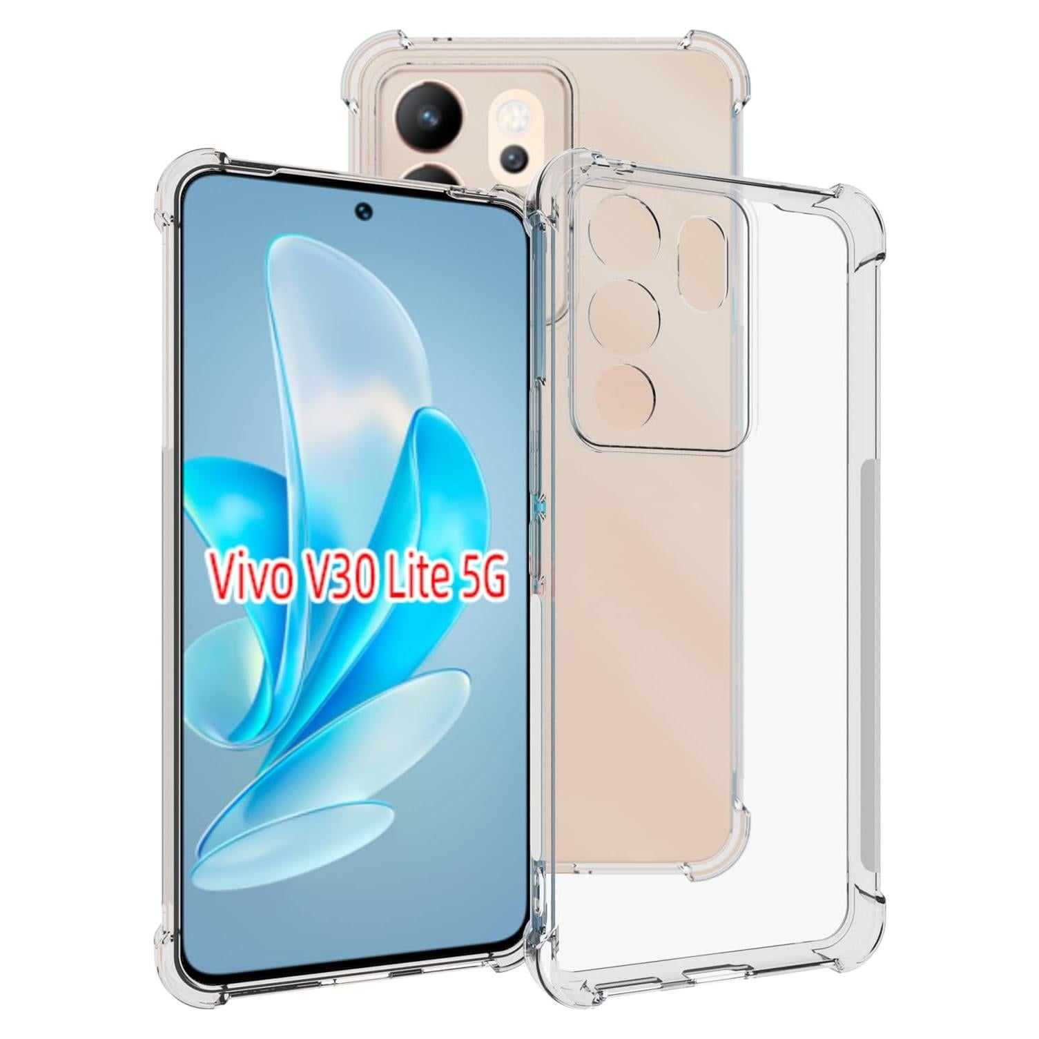 Funda TPU Transparente USTIYA para Vivo V30 Lite - Protección Militar