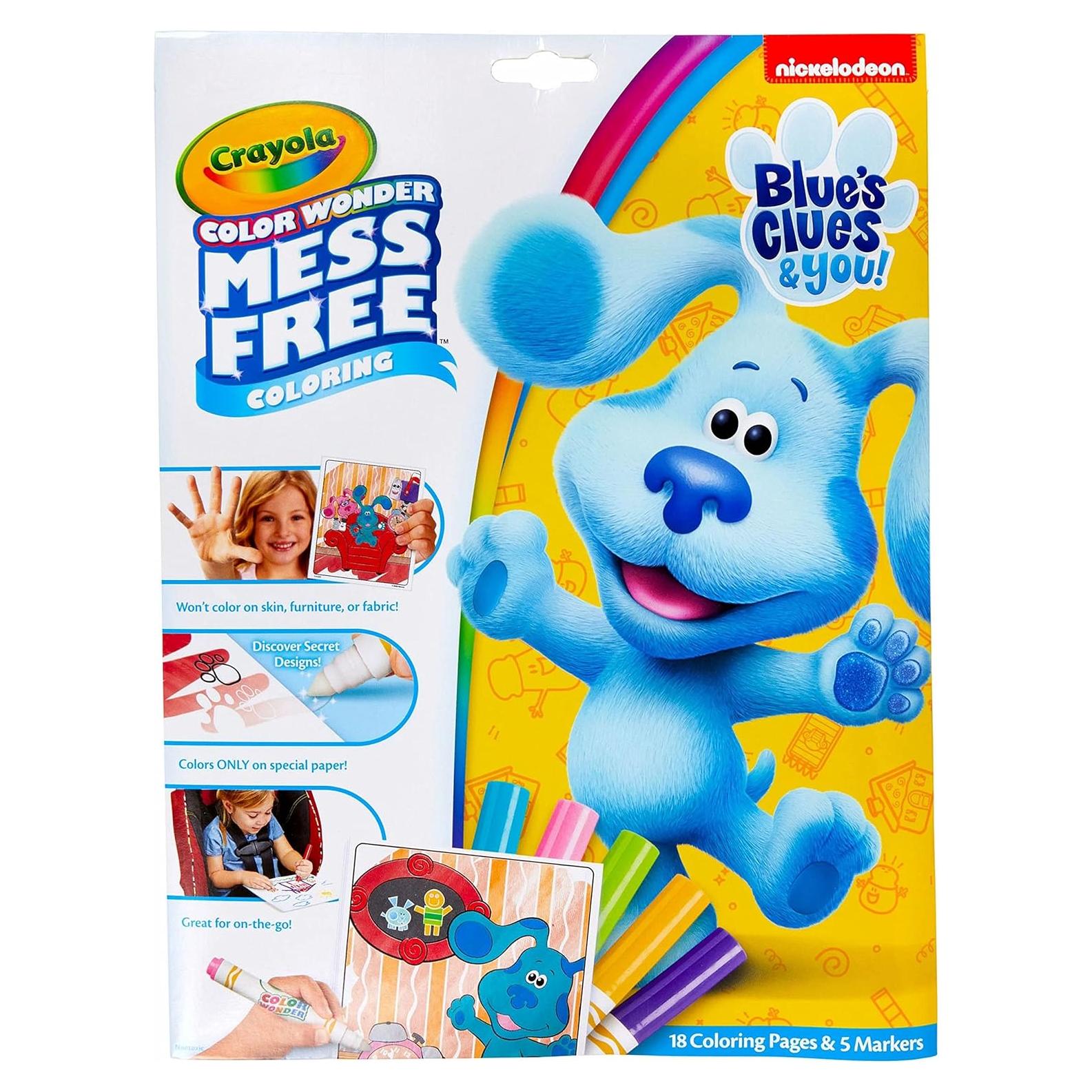 Crayola Color Wonder Blues Clues 18 Páginas y 5 Marcadores