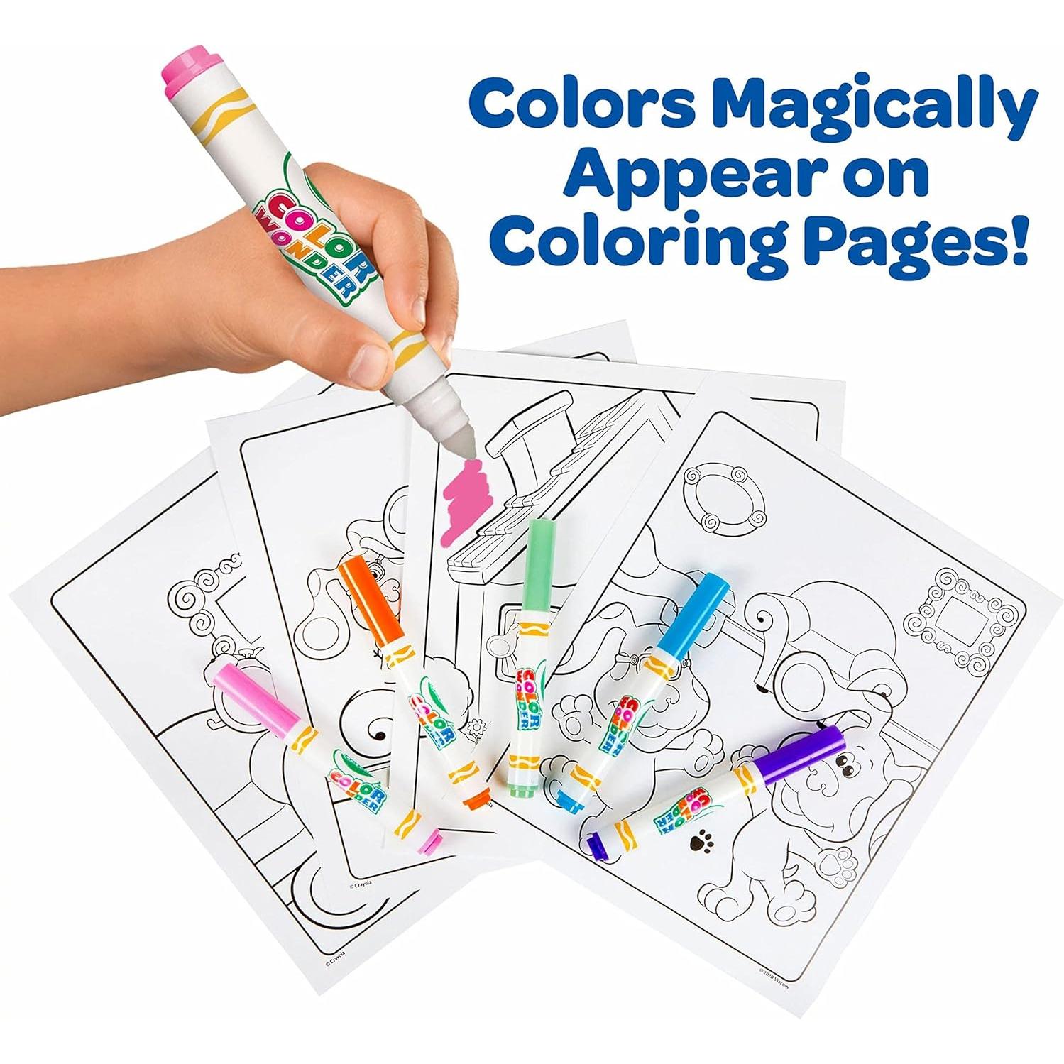 Crayola Color Wonder Blues Clues 18 Páginas y 5 Marcadores