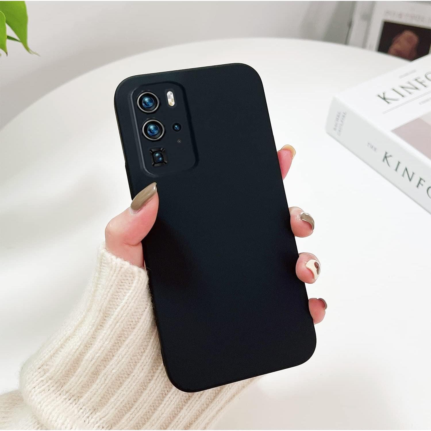 Funda delgada y resistente Kainevy para Huawei P40 Pro - Negro