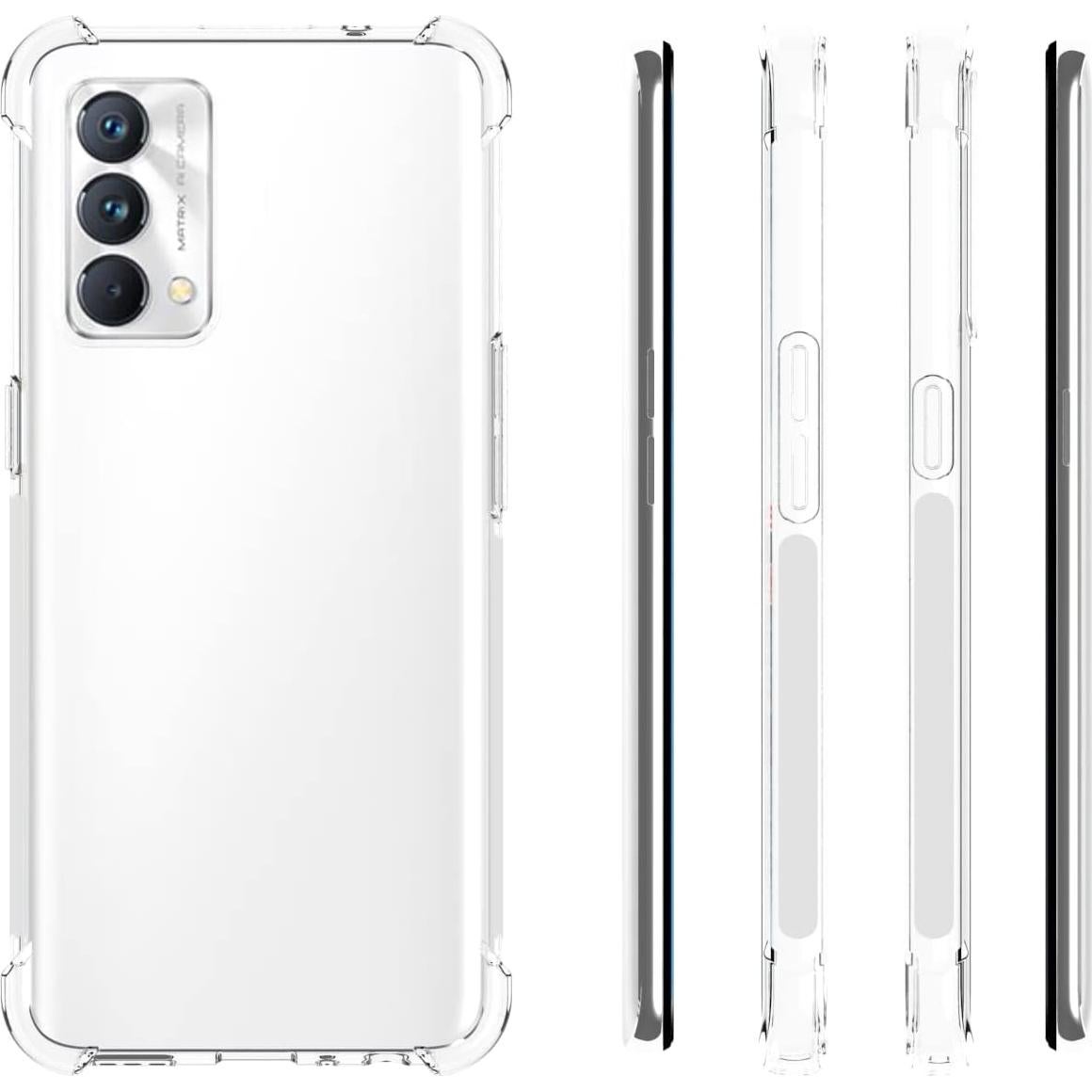 Case for Realme GT Master / Q3 Pro Case Clear TPU Four Corners Protective Cover Transparent Soft funda