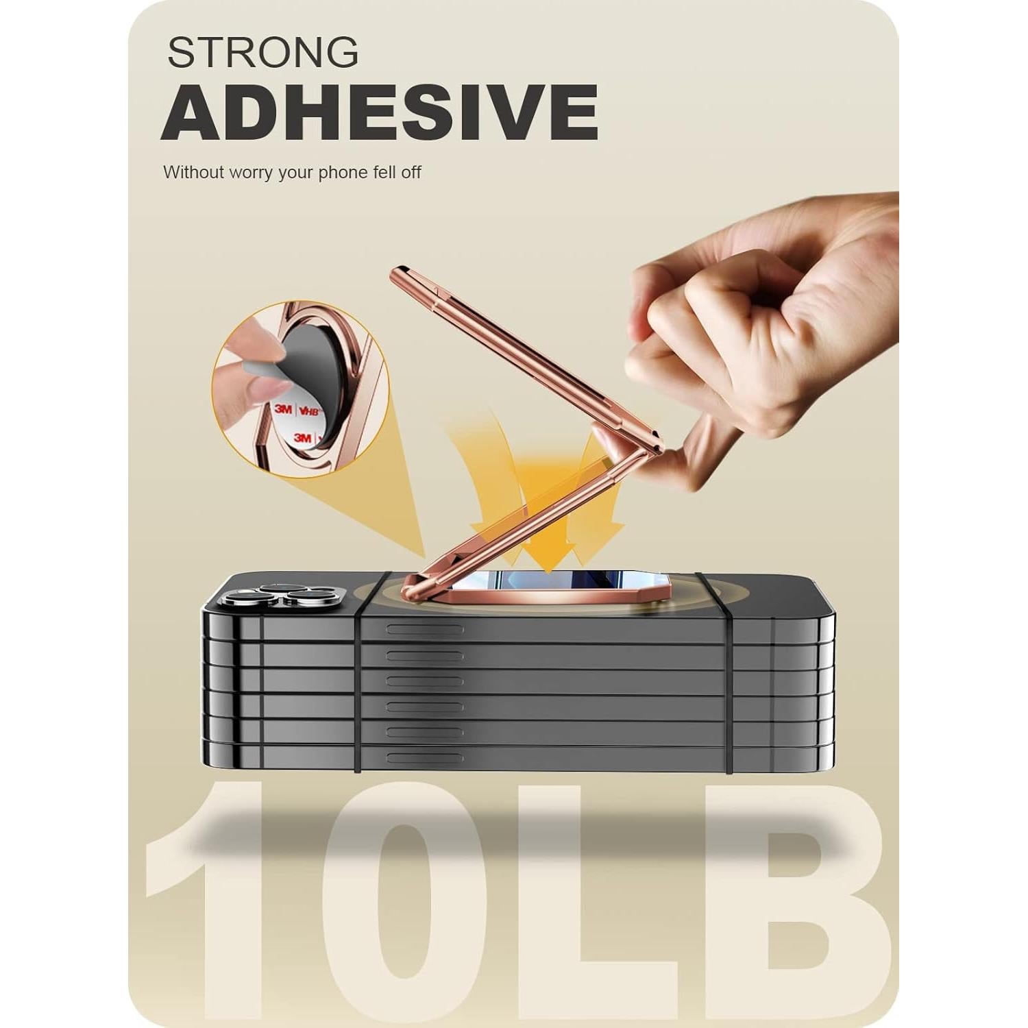 Soporte Magnético para Teléfono A-LuGei Oro Rosa 2024