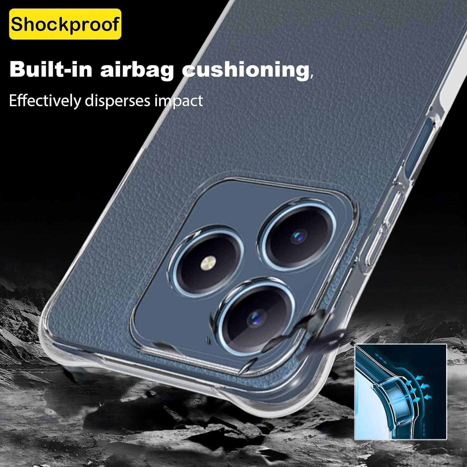 Funda TPU Transparente USTIYA para Realme C63/C61 - Protección Militar