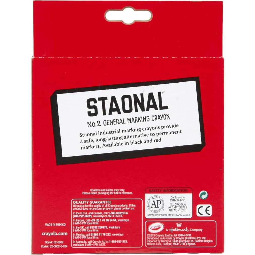 Crayones Crayola Extra Grandes Negros - 12 Unidades