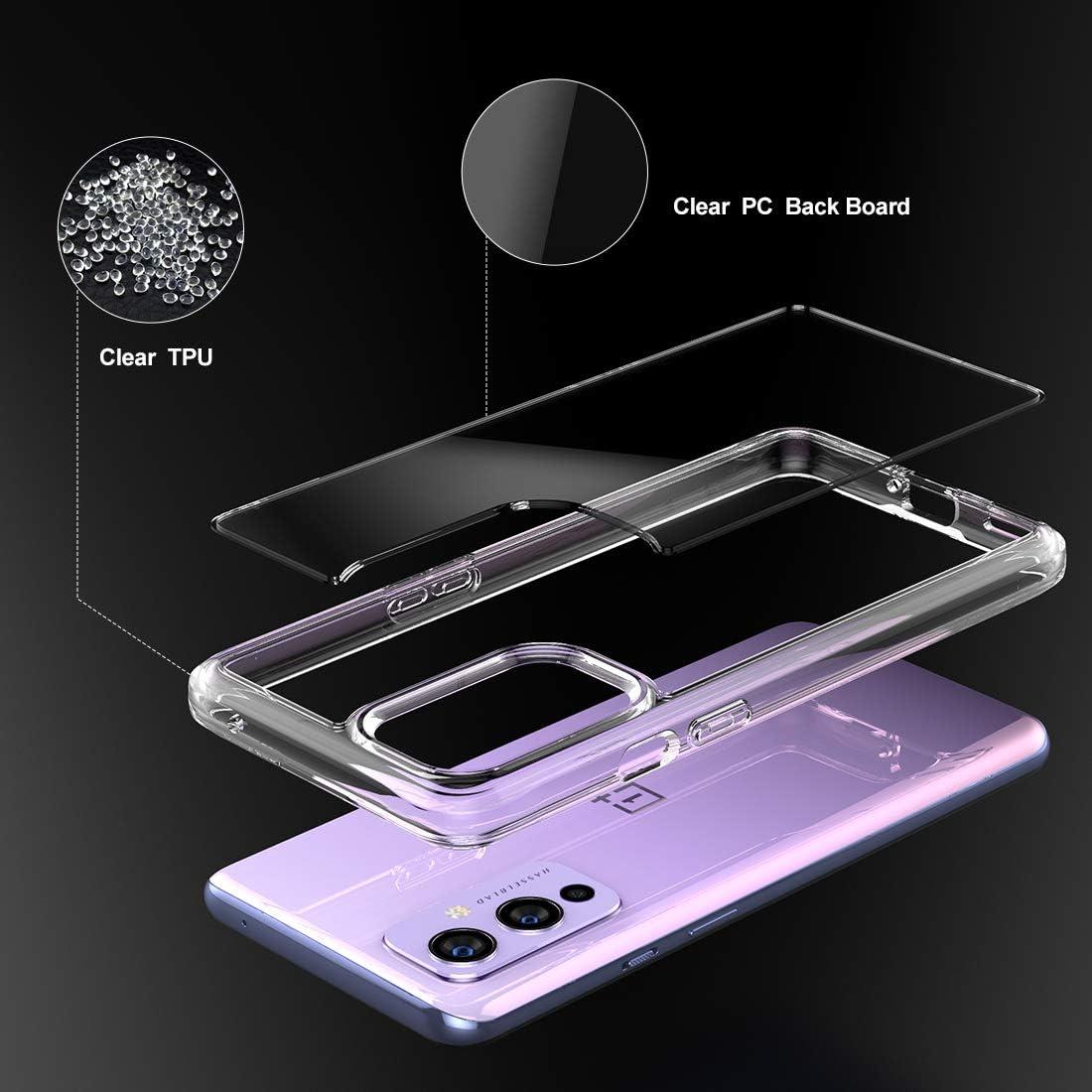 Funda Protectora Transparente Eastcoo para OnePlus 9 - Anti-Amarillento