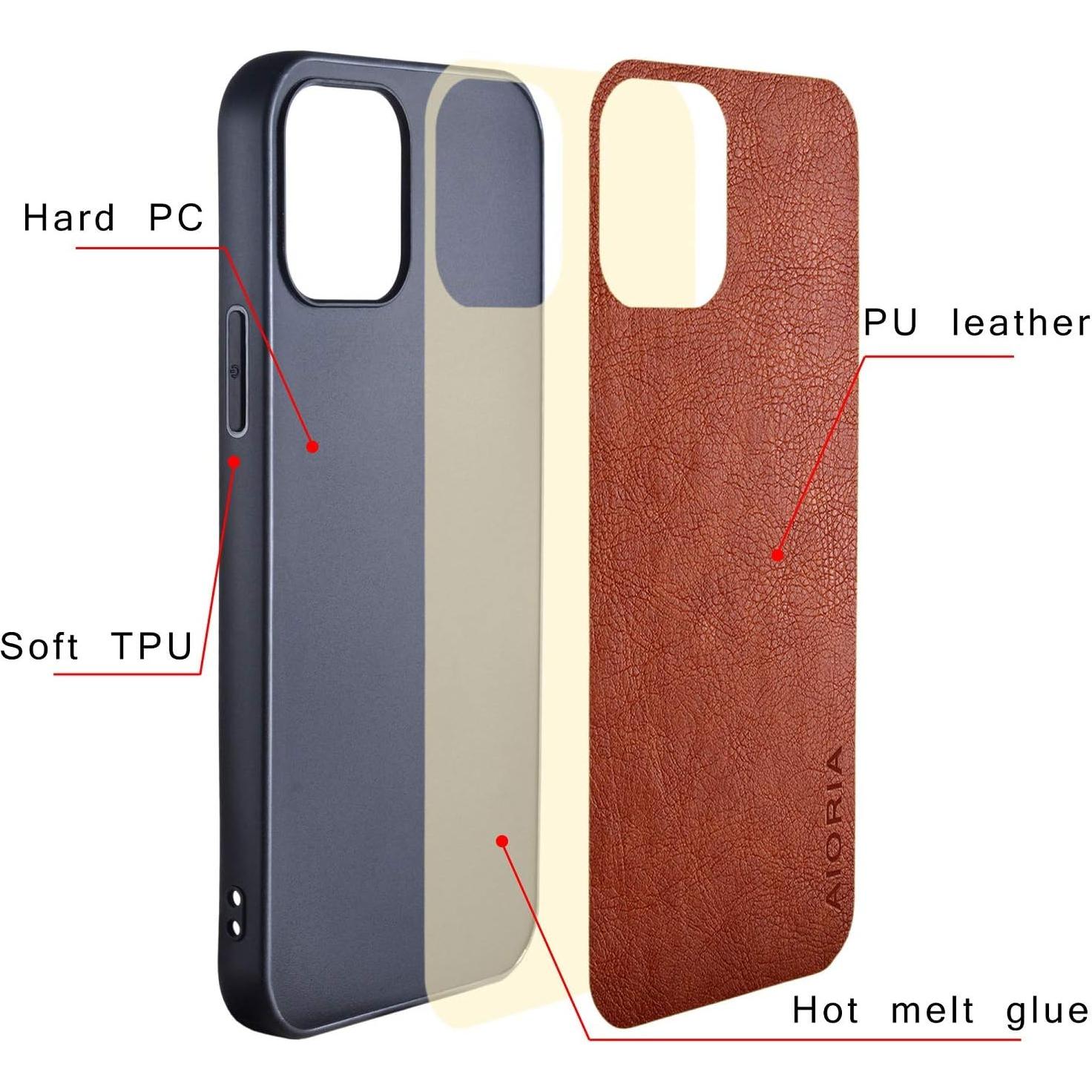 for Oneplus 9 Case,Premium PU Leather Cover Retro Business Design Full Protective case for oneplus 9 (Brown)