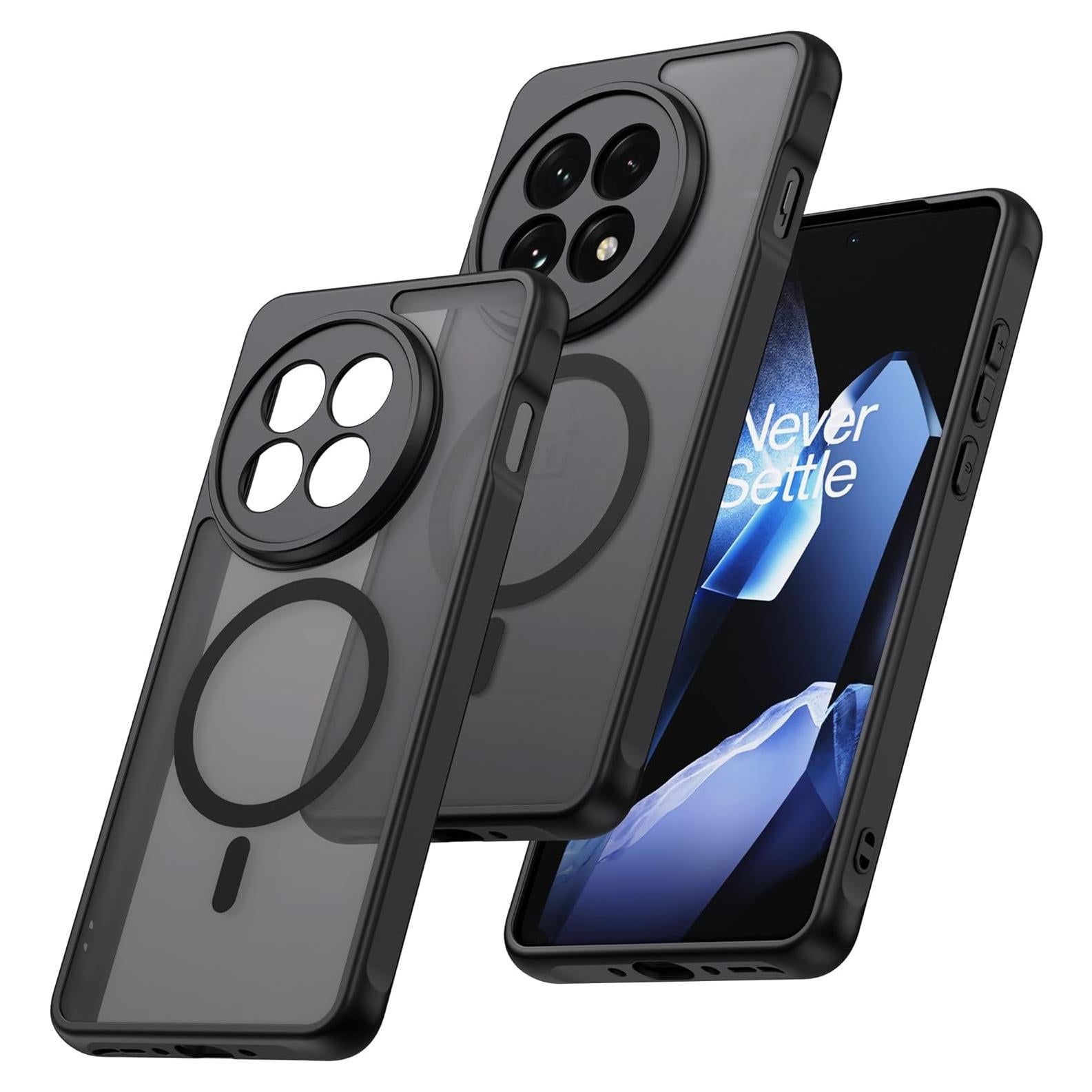 Funda Magnética OnePlus 13R - Grado Militar, Negra, Compatible MagSafe