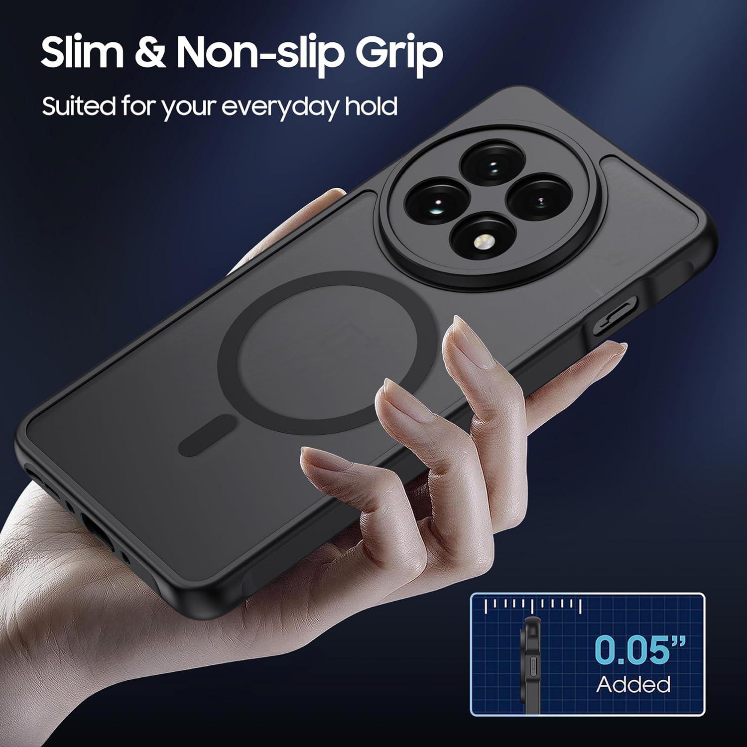 Funda Magnética OnePlus 13R - Grado Militar, Negra, Compatible MagSafe