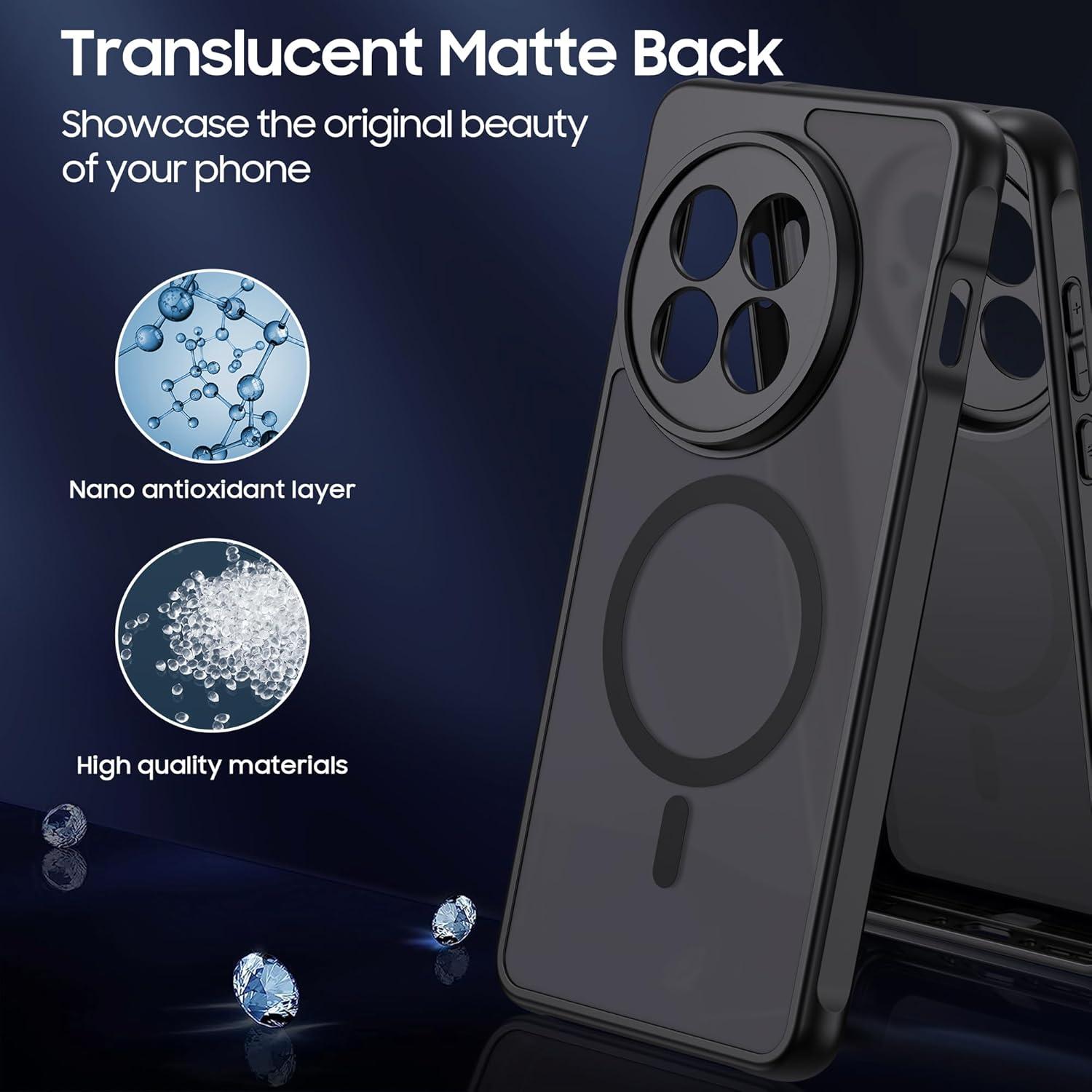 Funda Magnética OnePlus 13R - Grado Militar, Negra, Compatible MagSafe