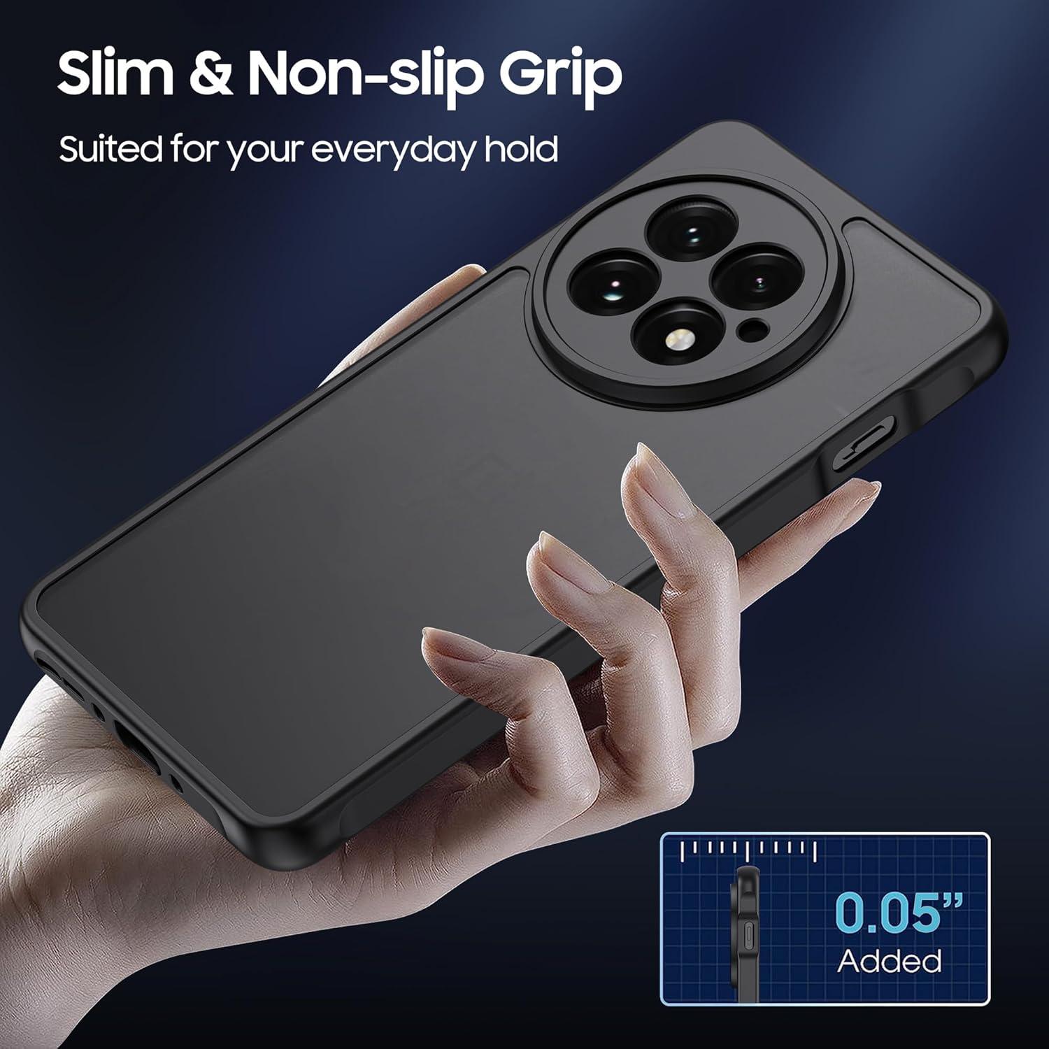 Funda Bumper OnePlus 13 MAKAVO Negra a Prueba de Golpes