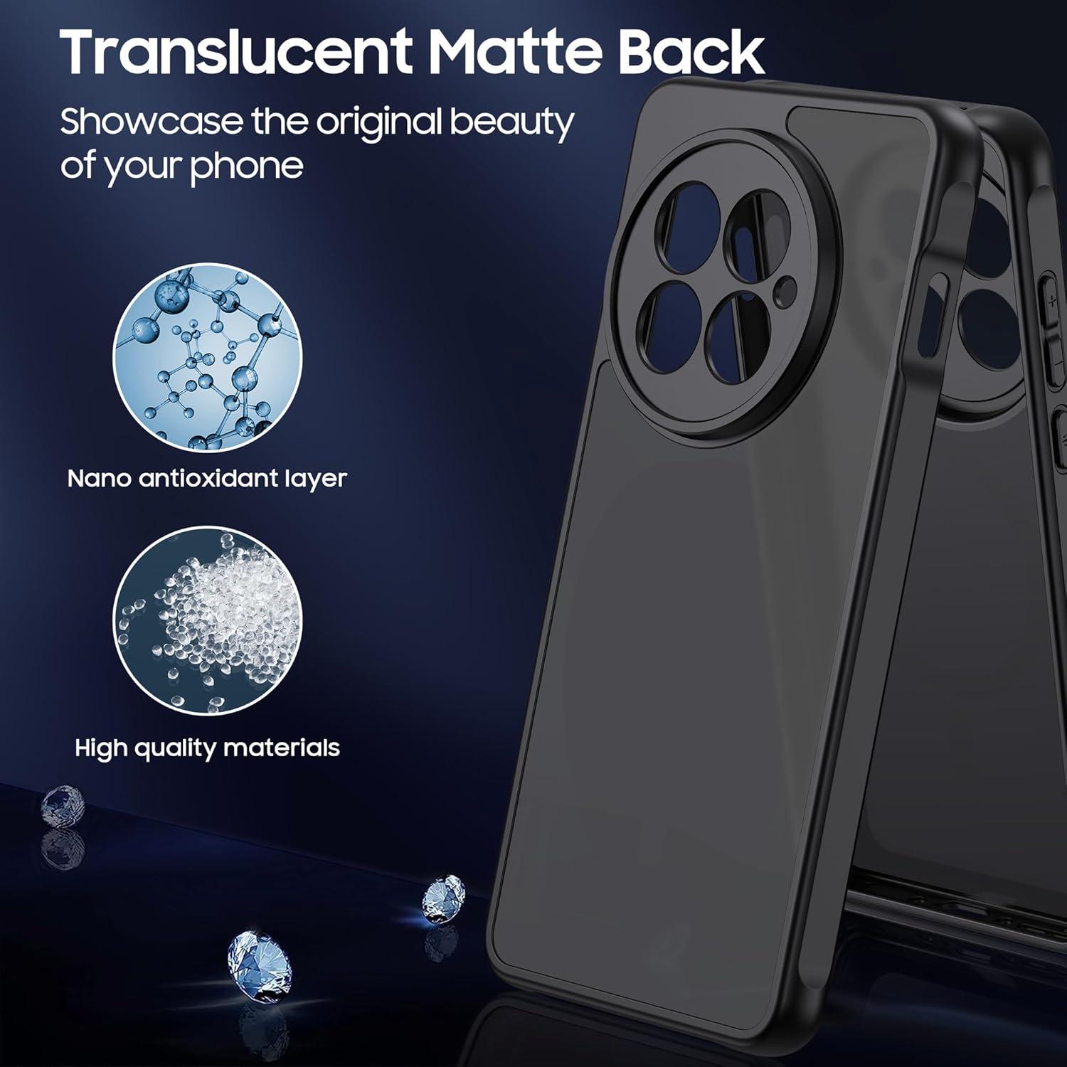 Funda Bumper OnePlus 13 MAKAVO Negra a Prueba de Golpes