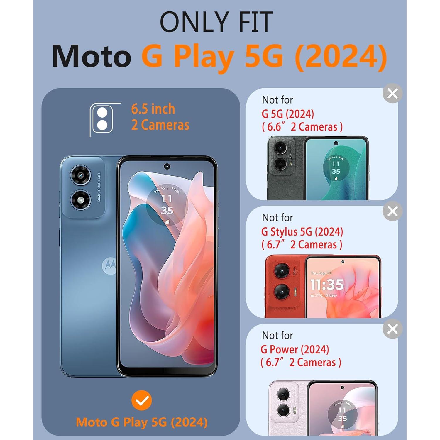 Funda FNTCASE para Motorola Moto G Play 2024 - Protección Militar