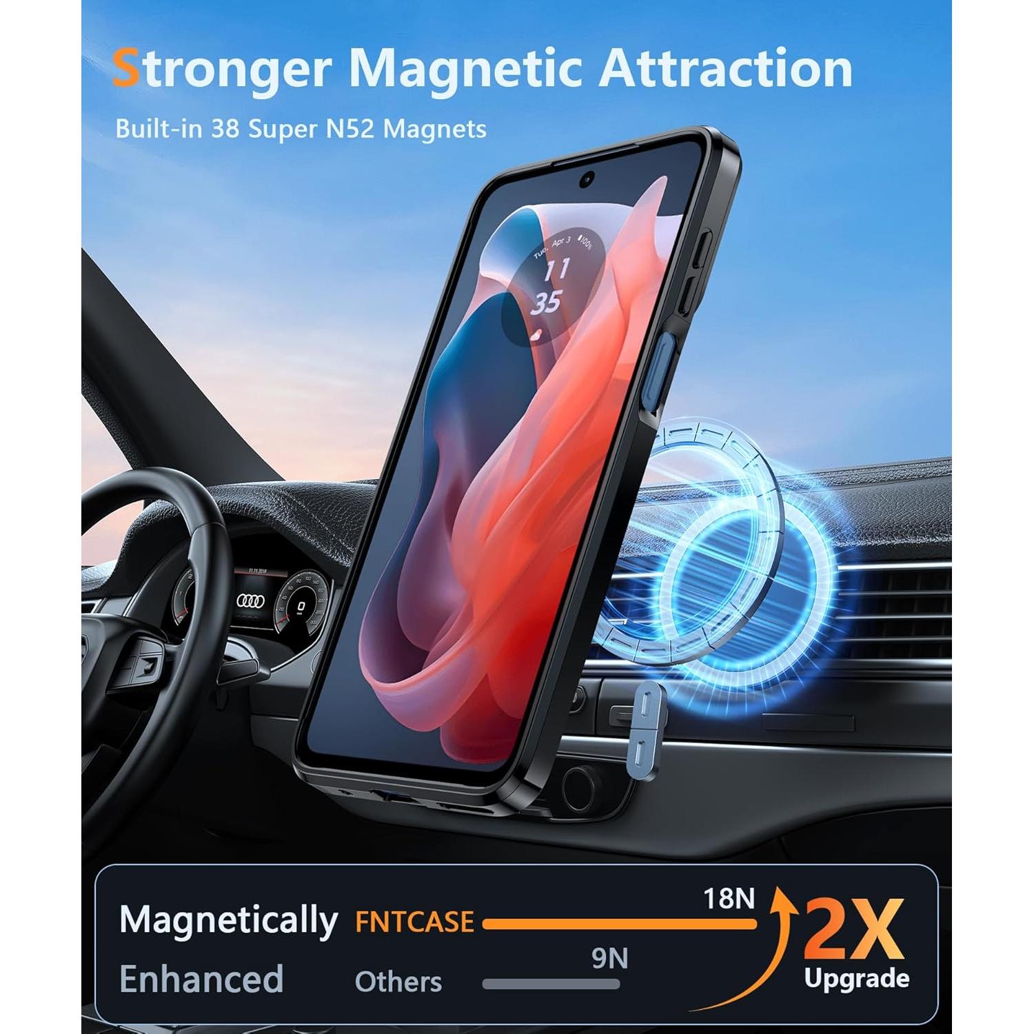 Funda FNTCASE para Motorola Moto G Play 2024 - Protección Militar