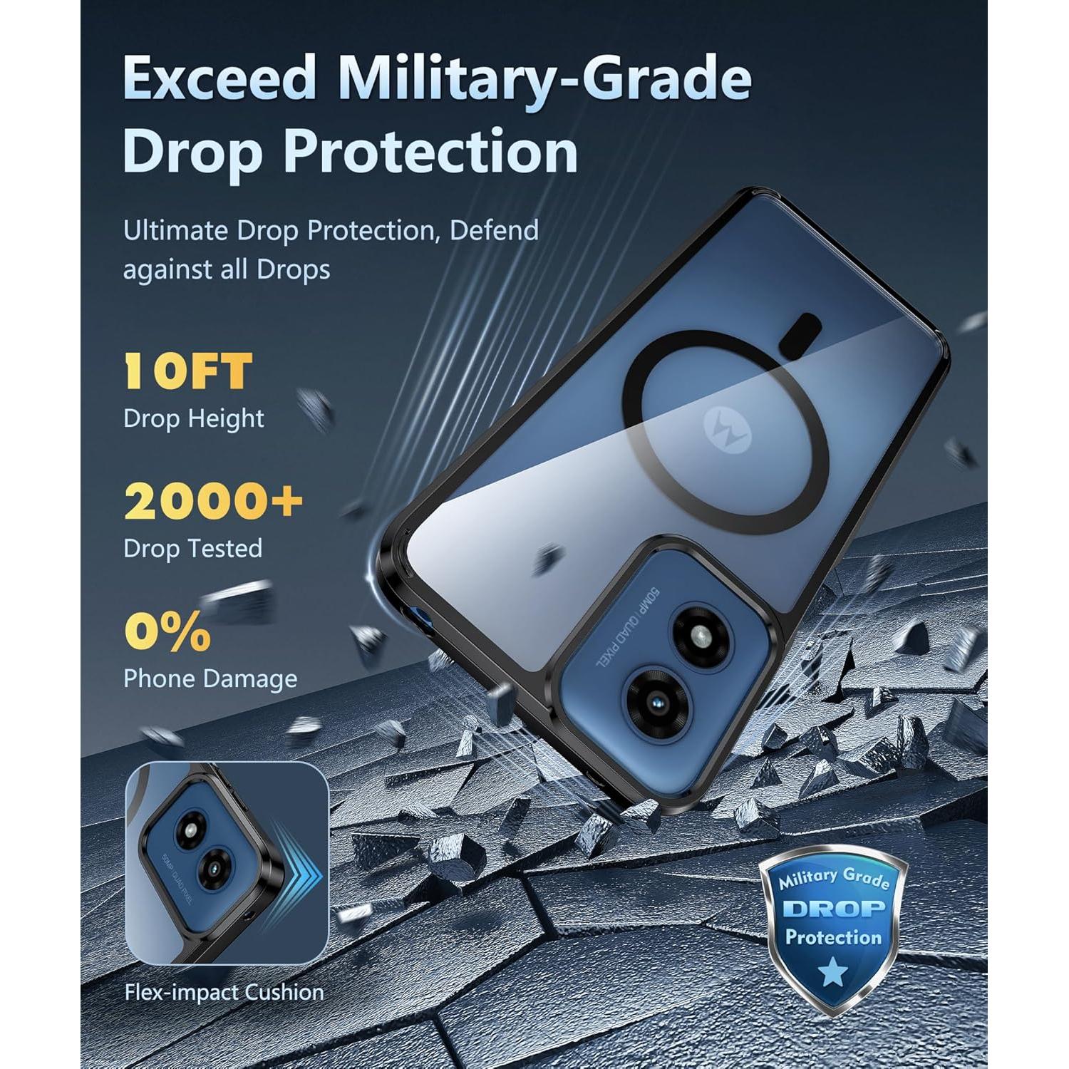 Funda FNTCASE para Motorola Moto G Play 2024 - Protección Militar