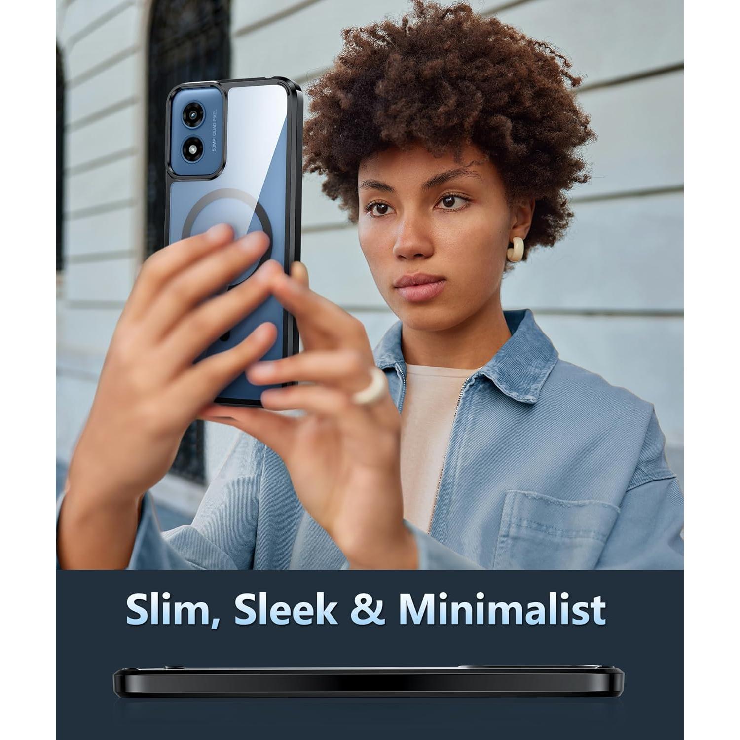 Funda FNTCASE para Motorola Moto G Play 2024 - Protección Militar