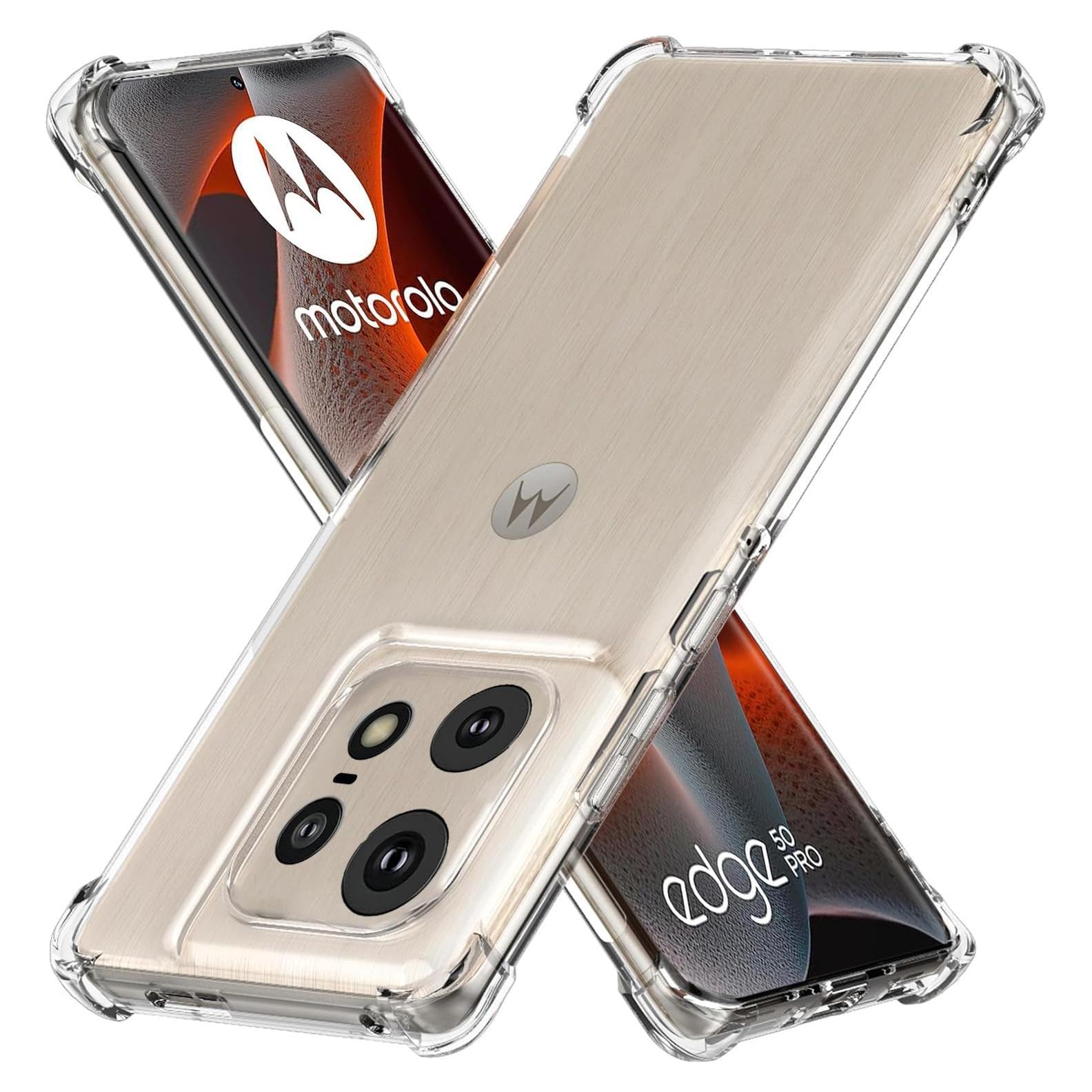 Funda TPU Transparente USTIYA para Motorola Moto Edge 50 Pro
