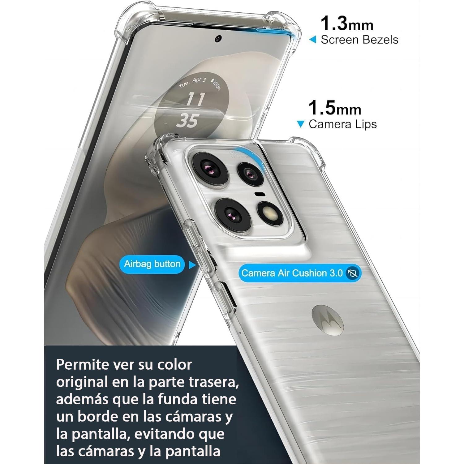 Funda TPU Transparente USTIYA para Motorola Moto Edge 50 Pro