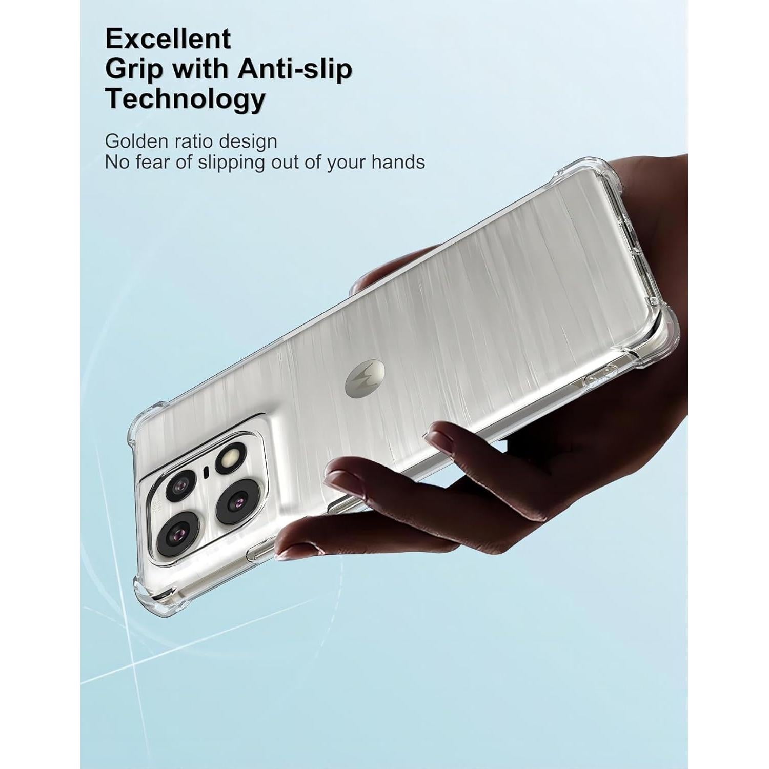 Funda TPU Transparente USTIYA para Motorola Moto Edge 50 Pro