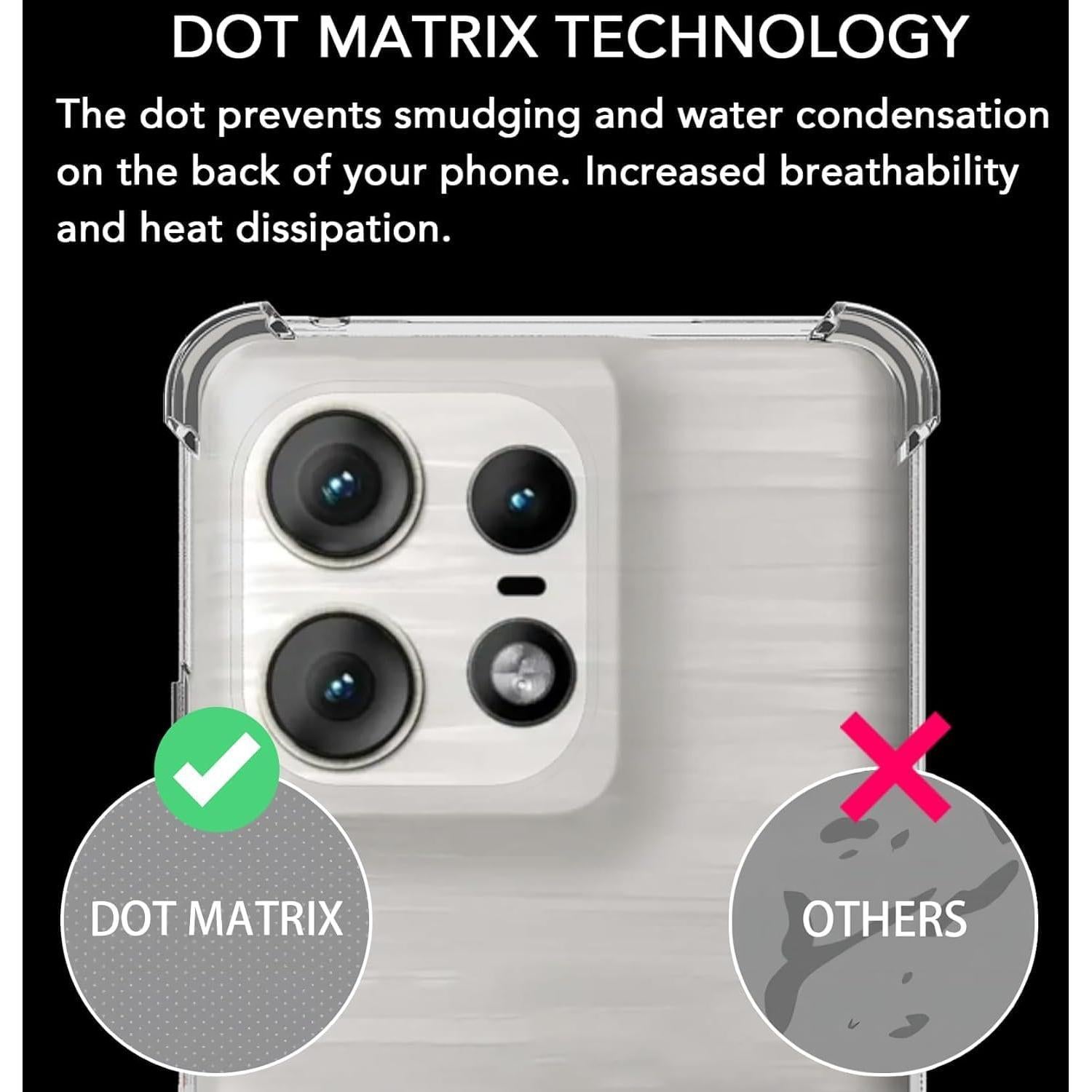 Funda TPU Transparente USTIYA para Motorola Moto Edge 50 Pro