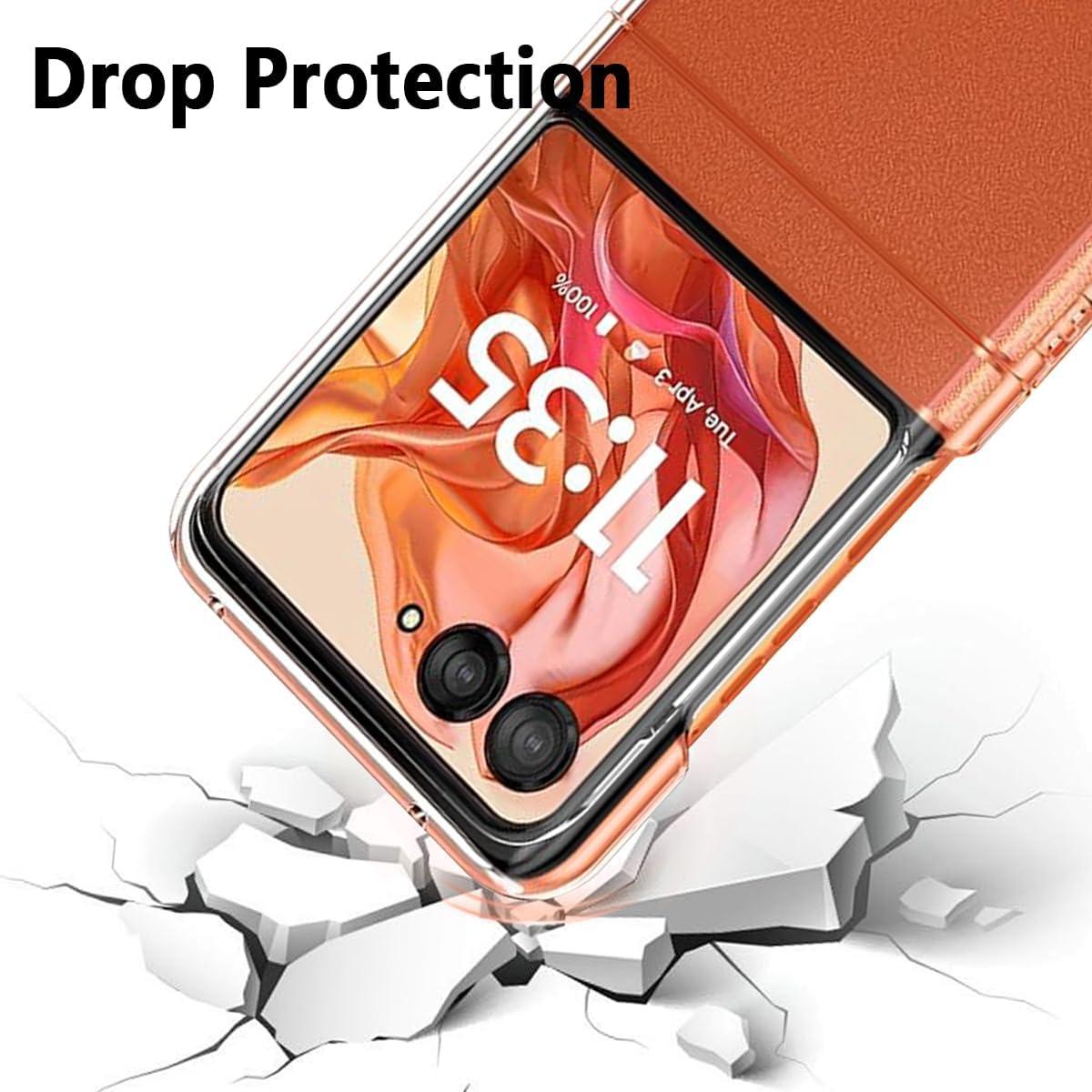 Funda delgada KEKBOXQ para Motorola Razr 2024/2025 con protector