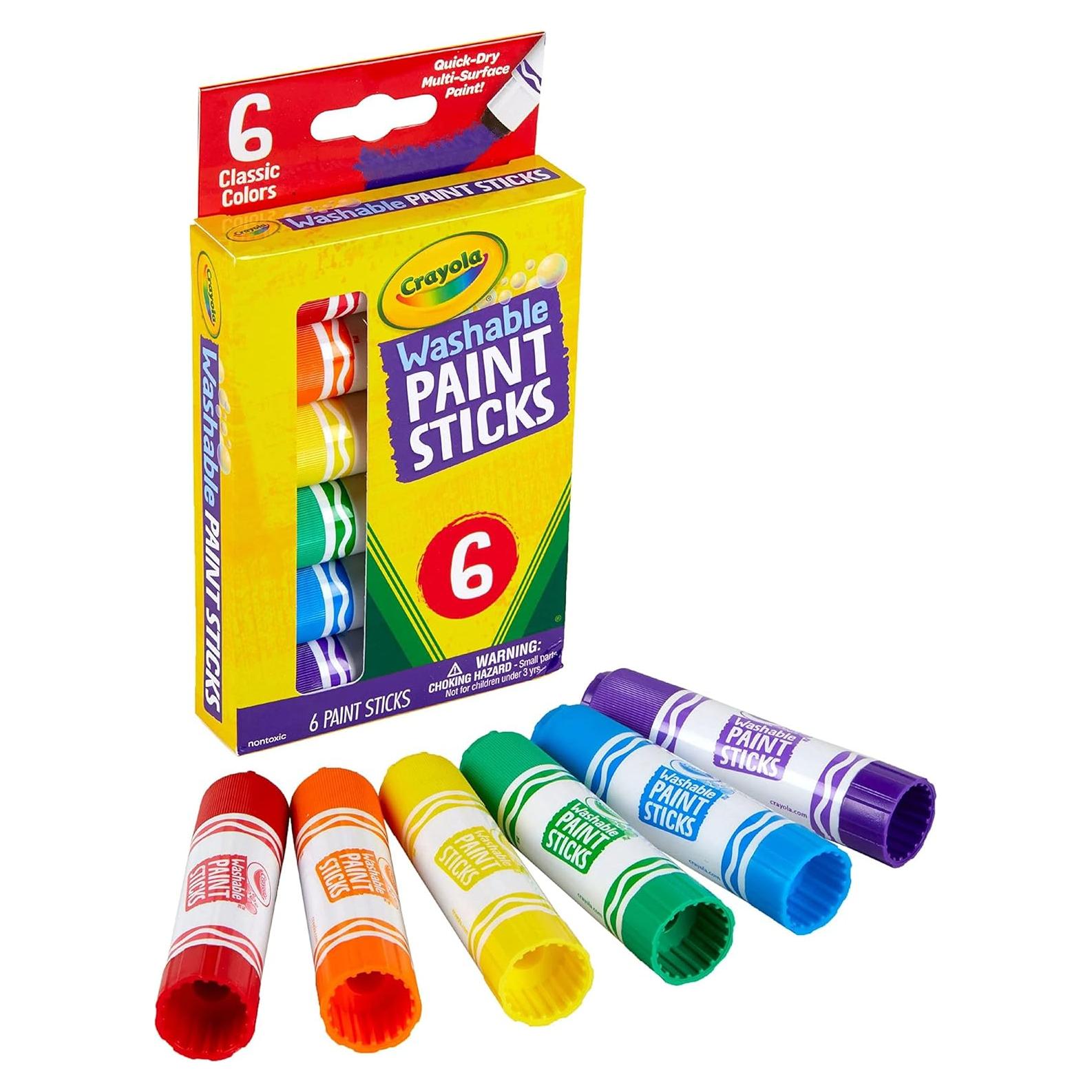 Set de Pintura Lavable Crayola 6 Barras Multicolor para Niños