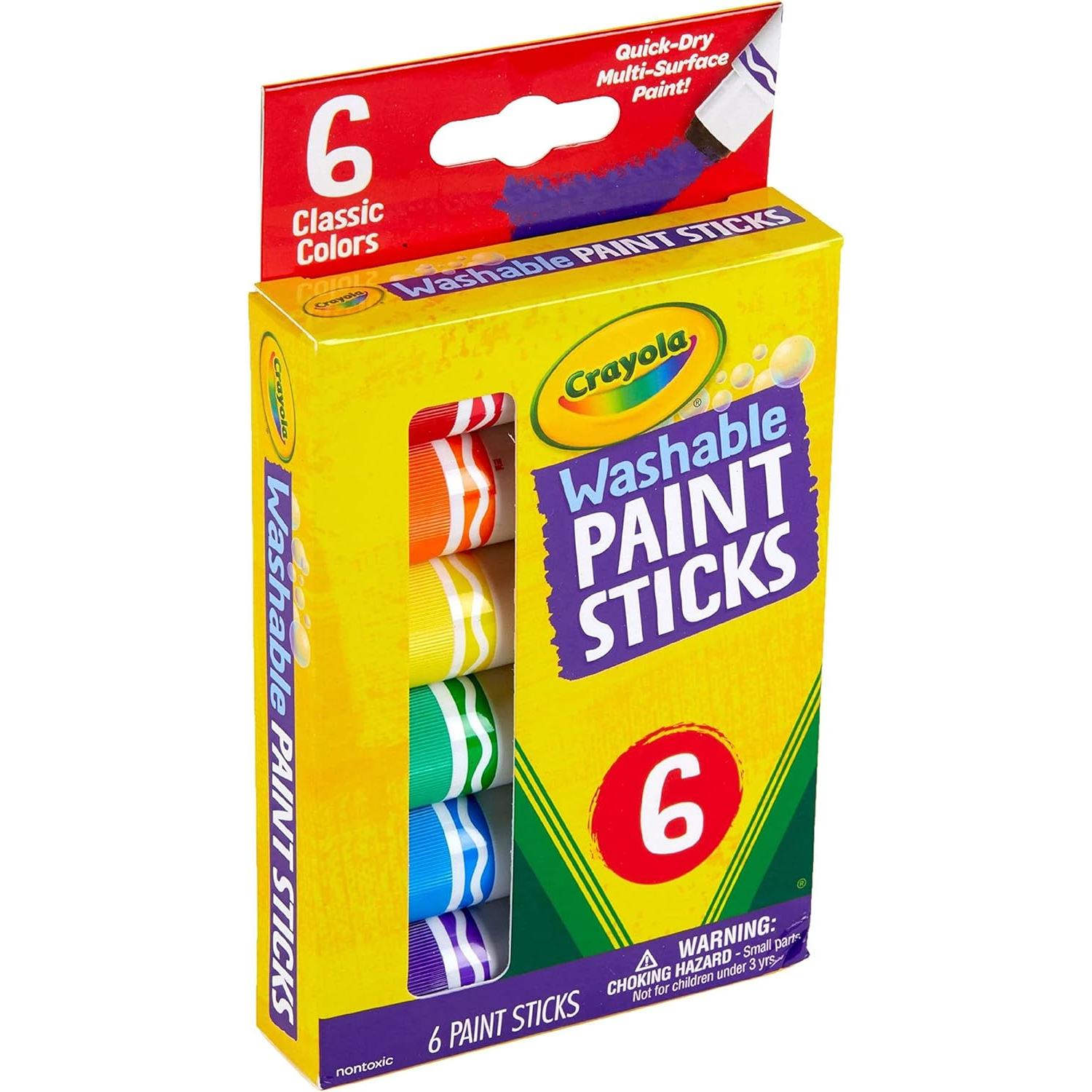 Set de Pintura Lavable Crayola 6 Barras Multicolor para Niños