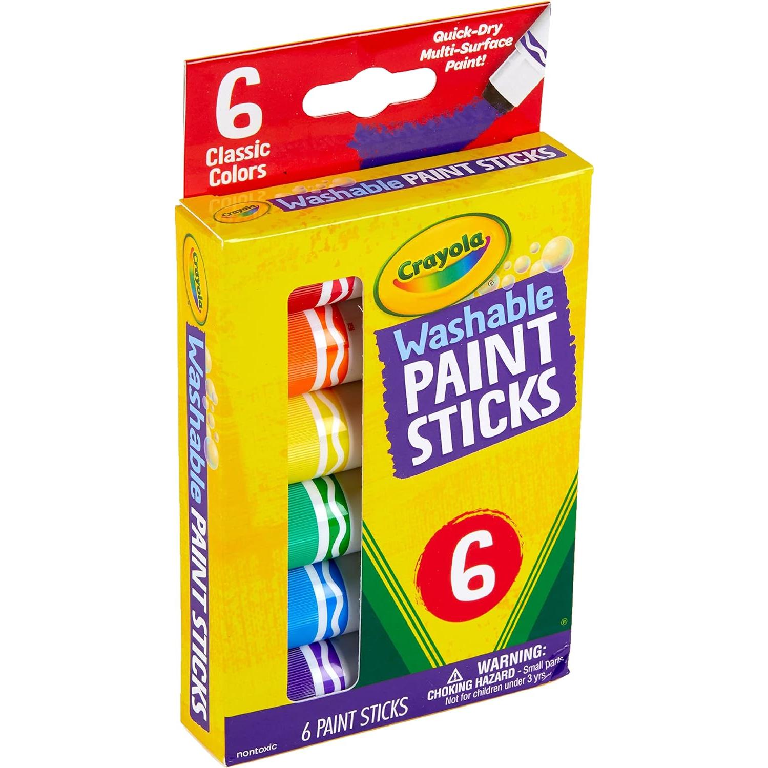 Set de Pintura Lavable Crayola 6 Barras Multicolor para Niños