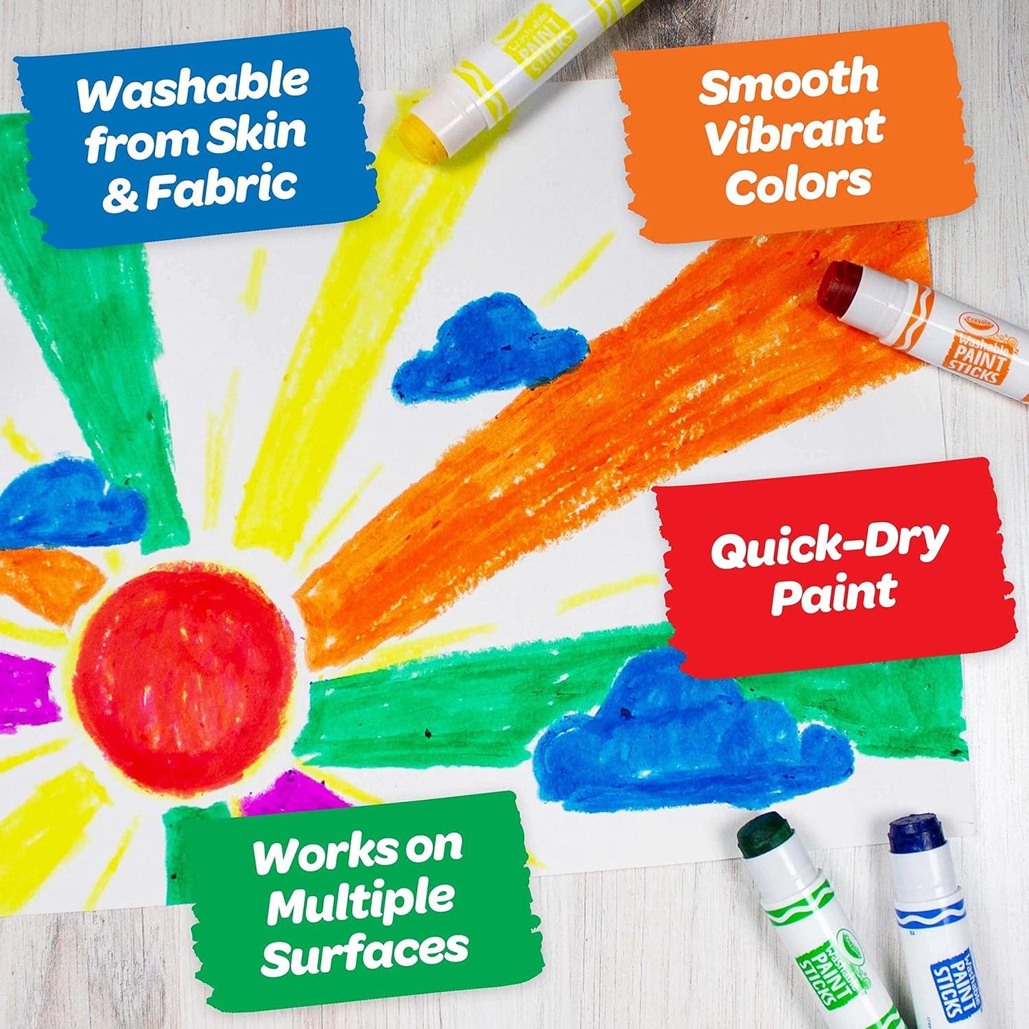 Set de Pintura Lavable Crayola 6 Barras Multicolor para Niños