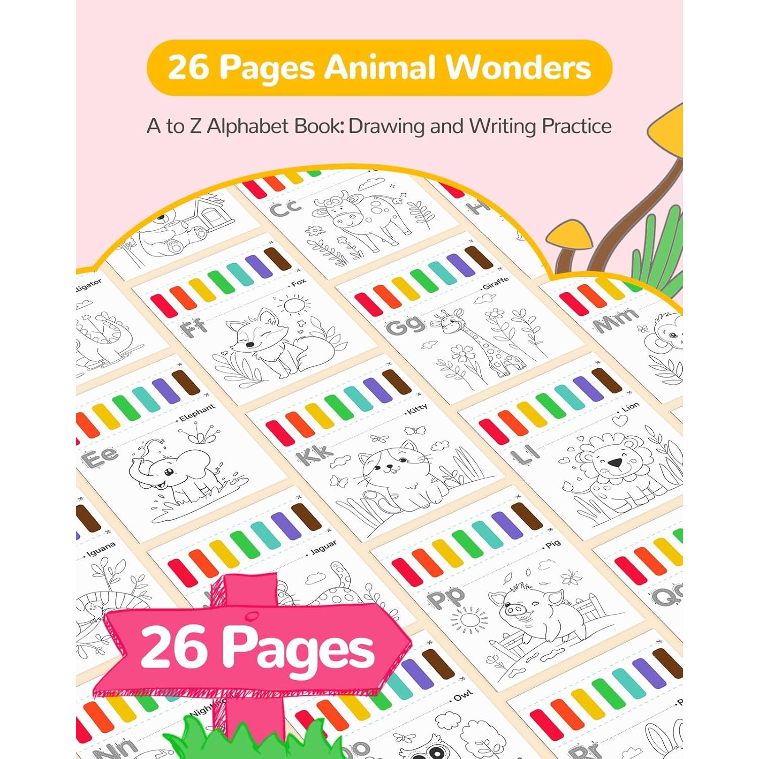 Libro de Pintura Acuarela TECJOE para Niños 1 Cuenta