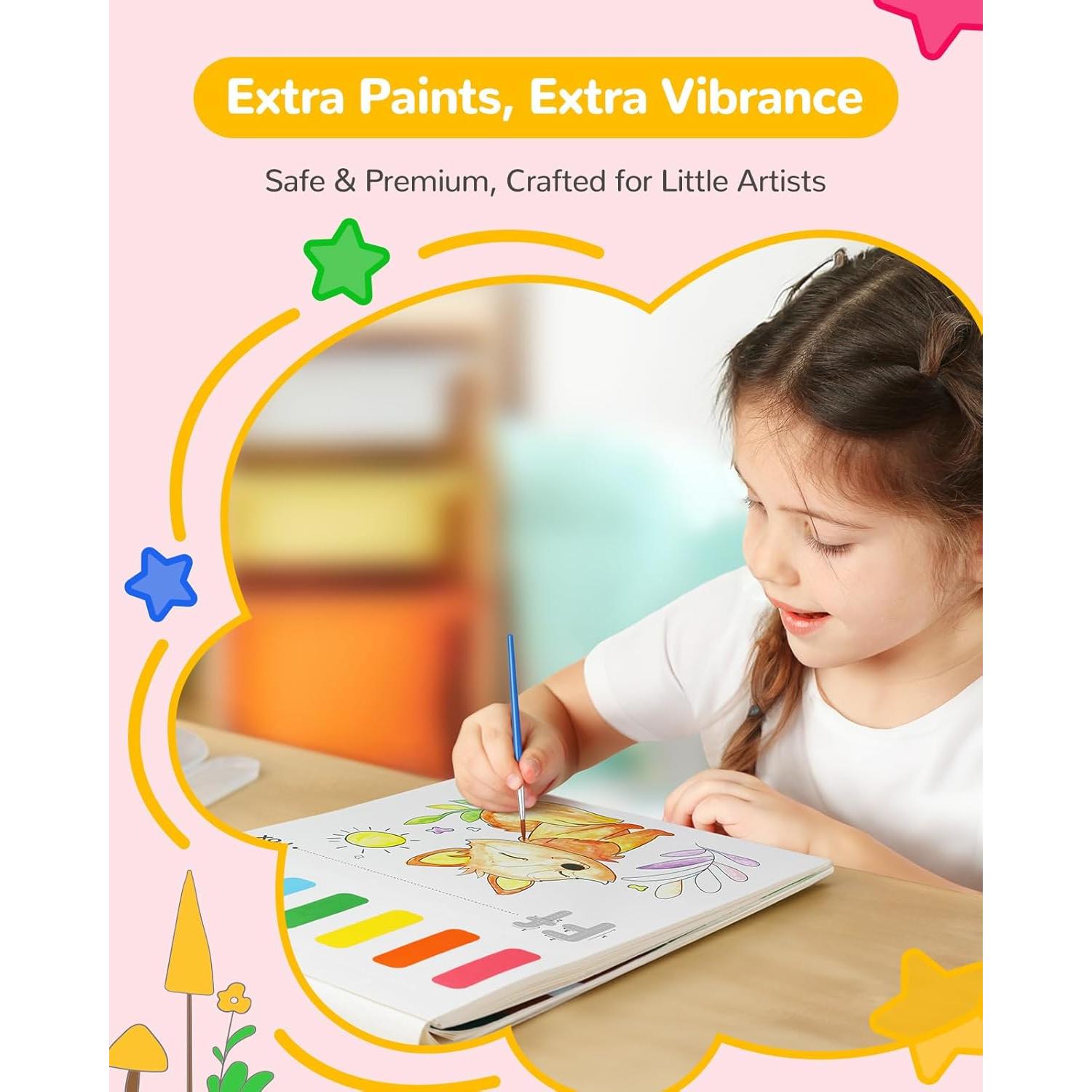 Libro de Pintura Acuarela TECJOE para Niños 1 Cuenta