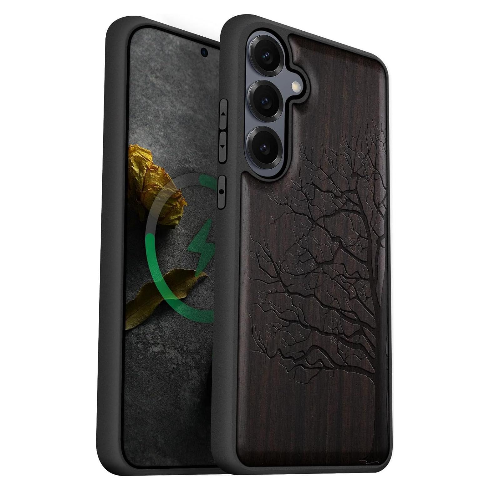 Funda de Madera Magnética Carveit para Samsung Galaxy S25