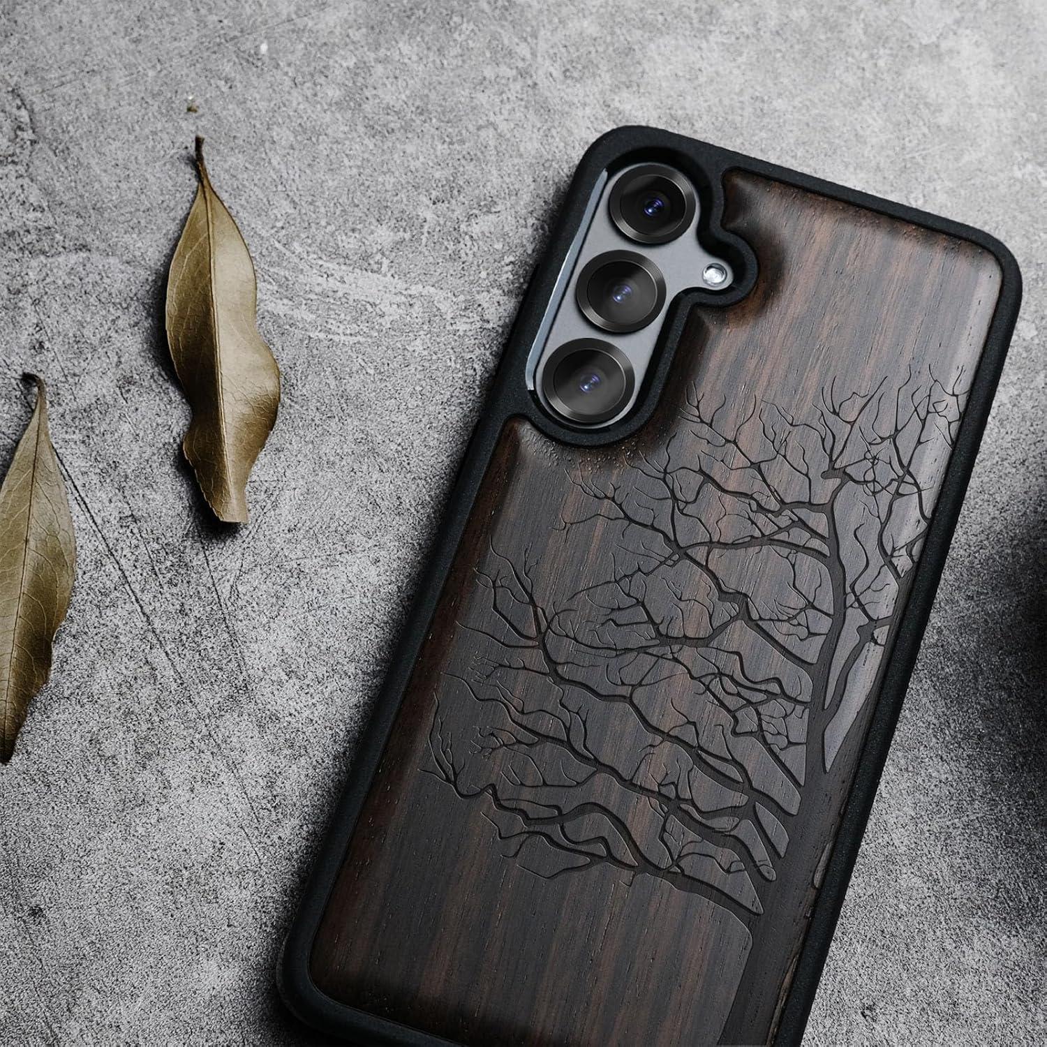 Funda de Madera Magnética Carveit para Samsung Galaxy S25