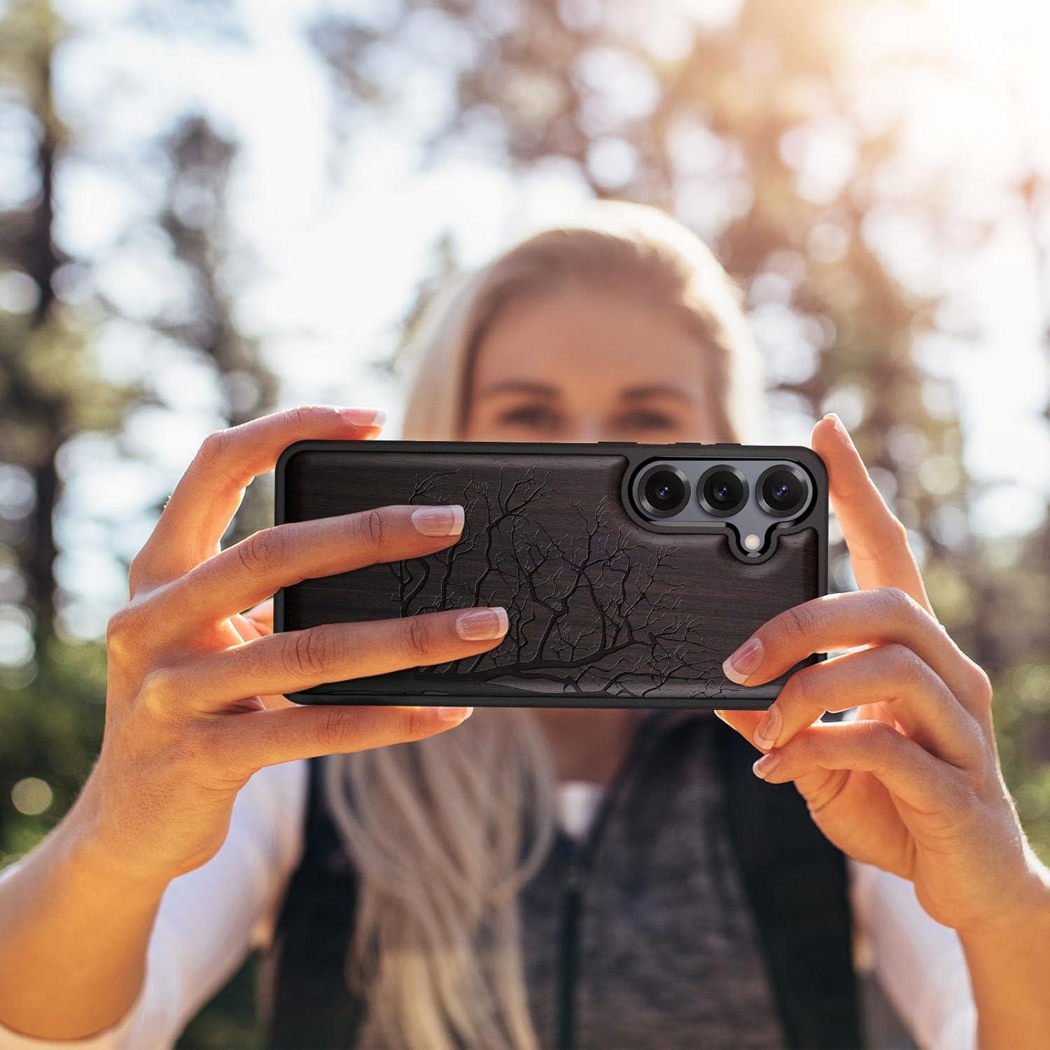 Funda de Madera Magnética Carveit para Samsung Galaxy S25