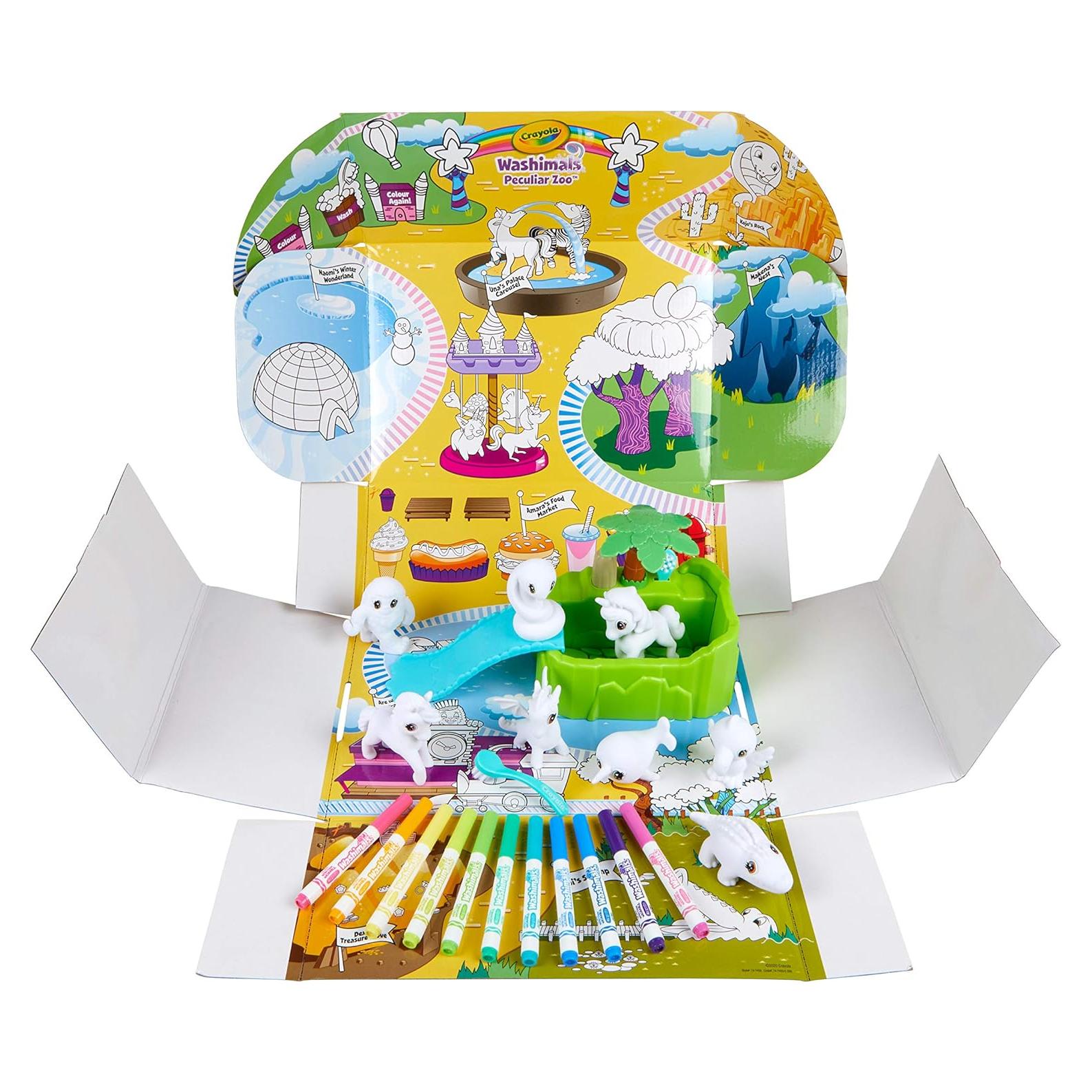 CRAYOLA Washimals Peculiar Zoo Set de Colorear y Jugar