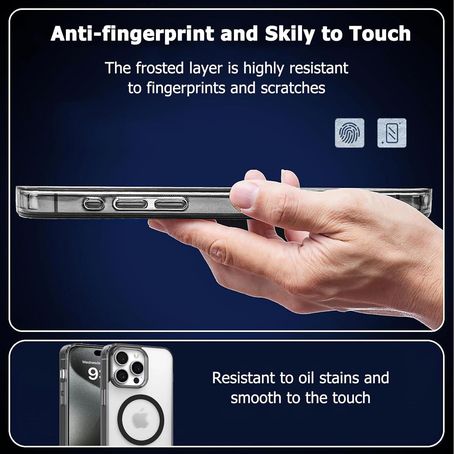 Funda Magnética S. Tedazo para iPhone 11 Pro, Negro Frosted