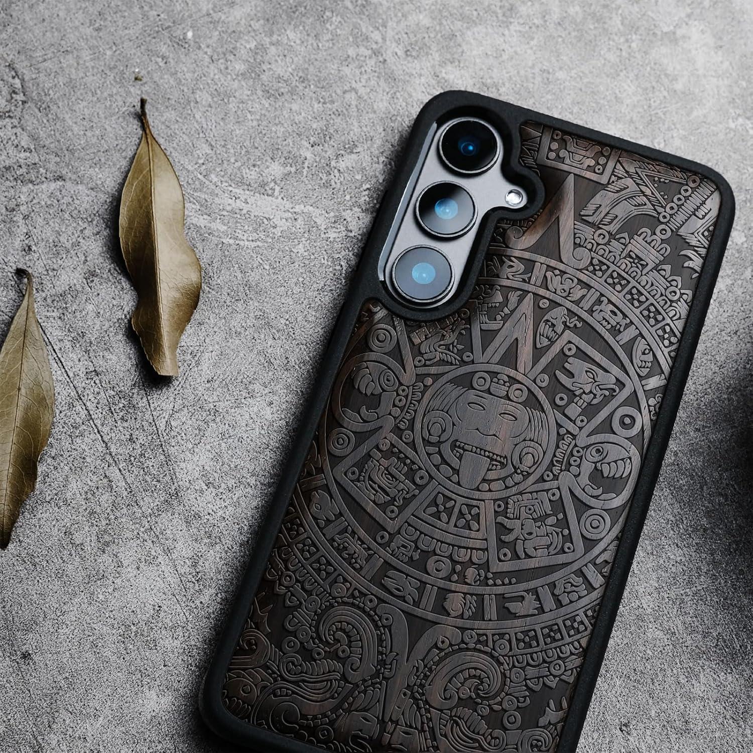 Funda Protectora Carveit para Samsung Galaxy S25 - Madera Natural