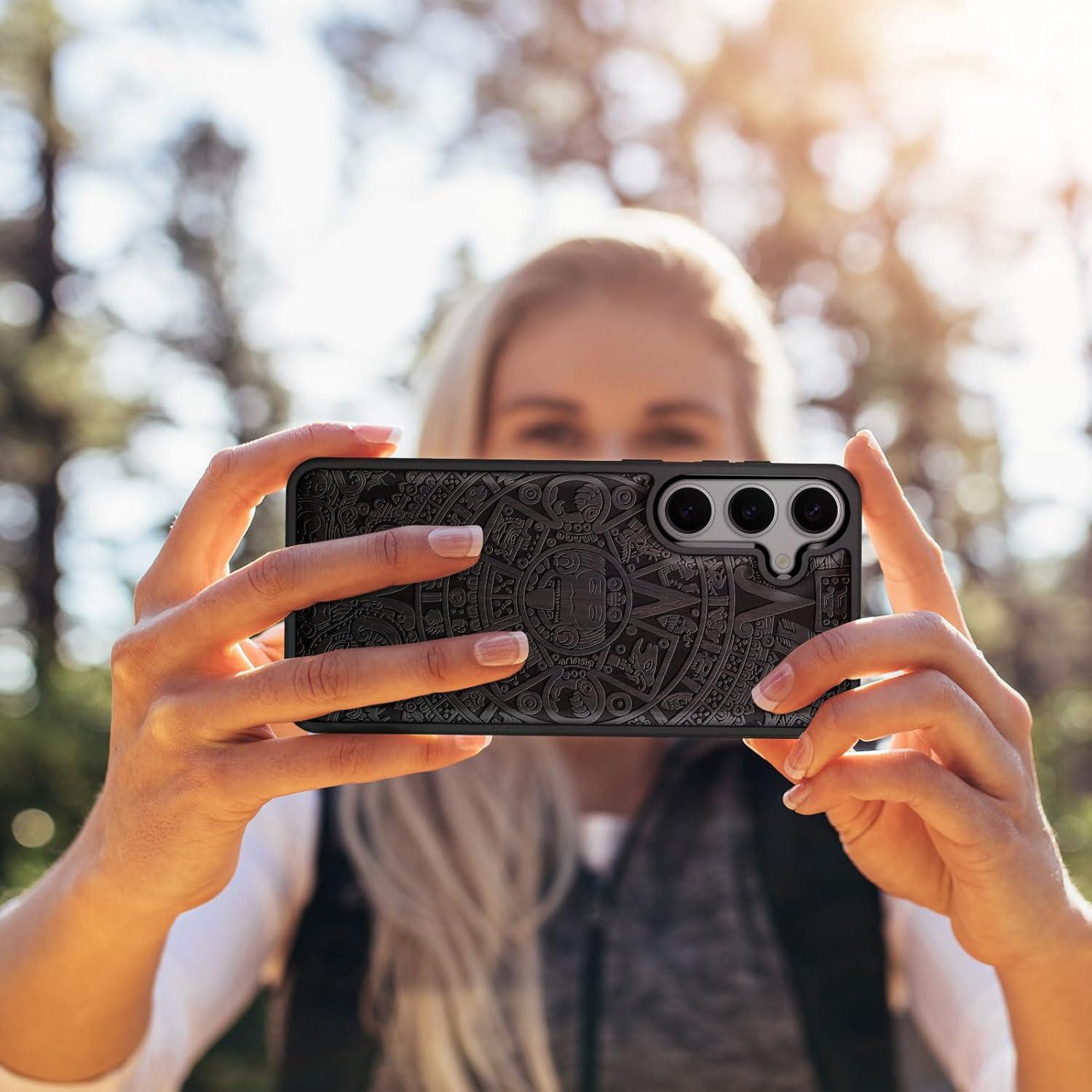 Funda Protectora Carveit para Samsung Galaxy S25 - Madera Natural