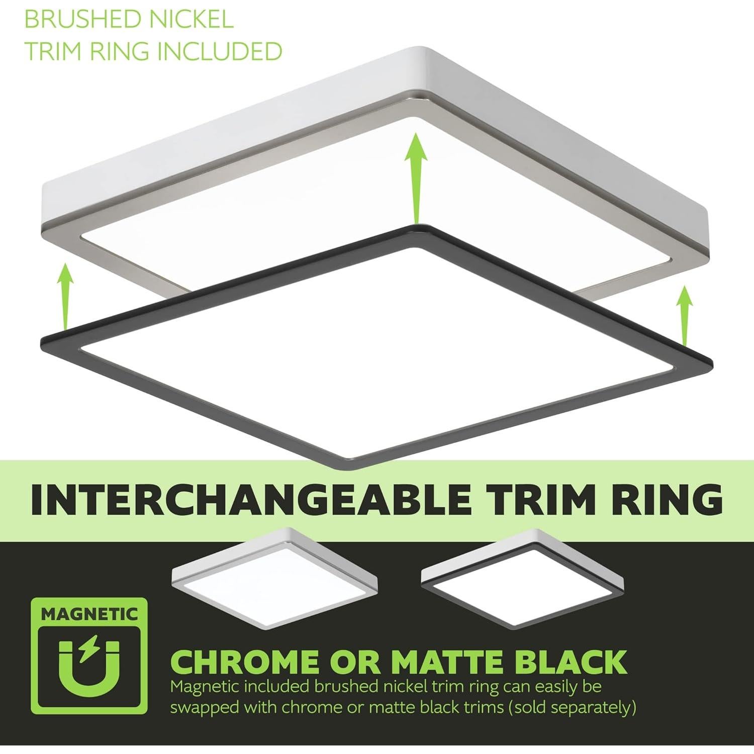 Ventilador de Baño Homewerks 7105-10 con Luz LED 70 CFM